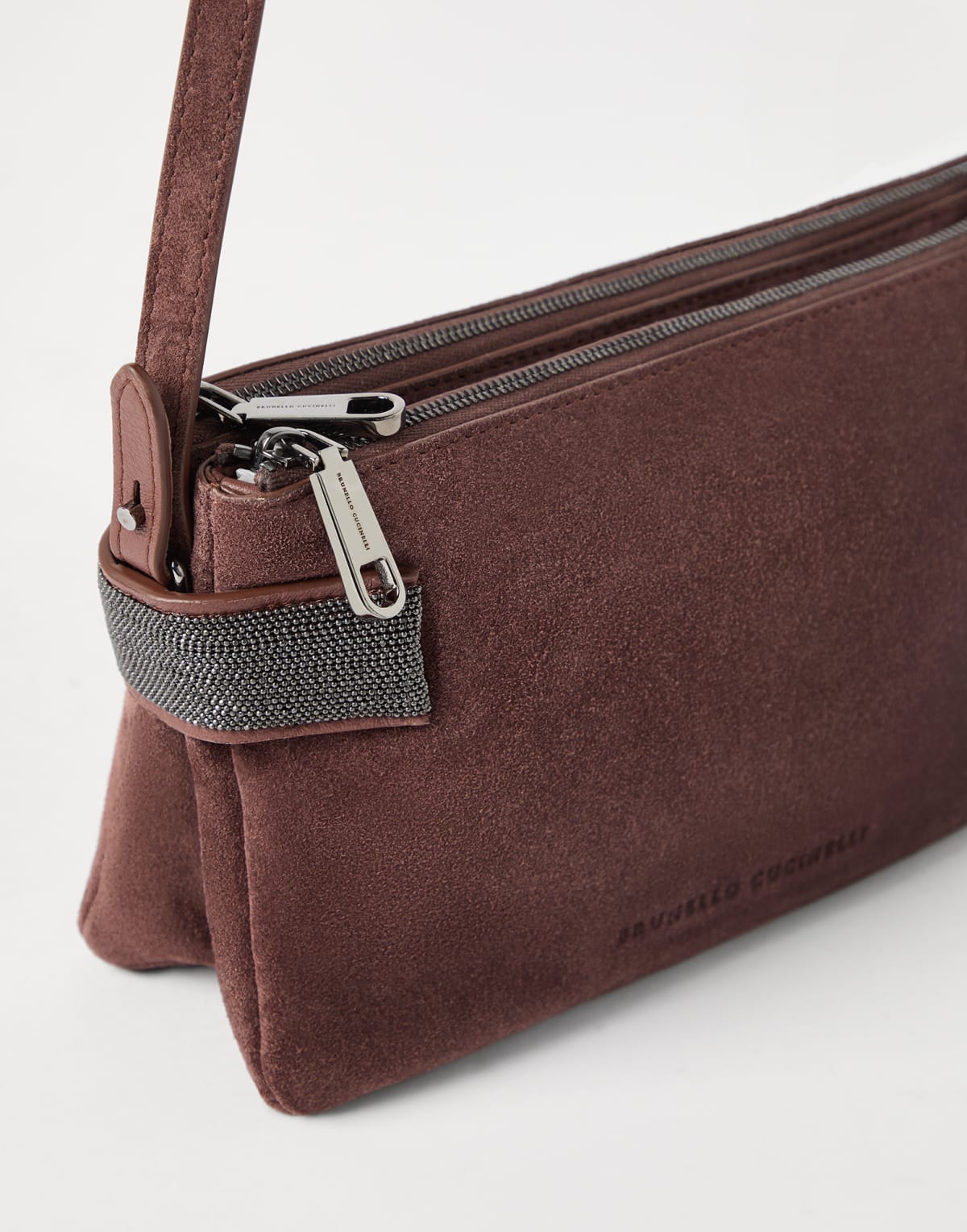 Brunello Cucinelli Essence Mini Suede Shoulder Bag