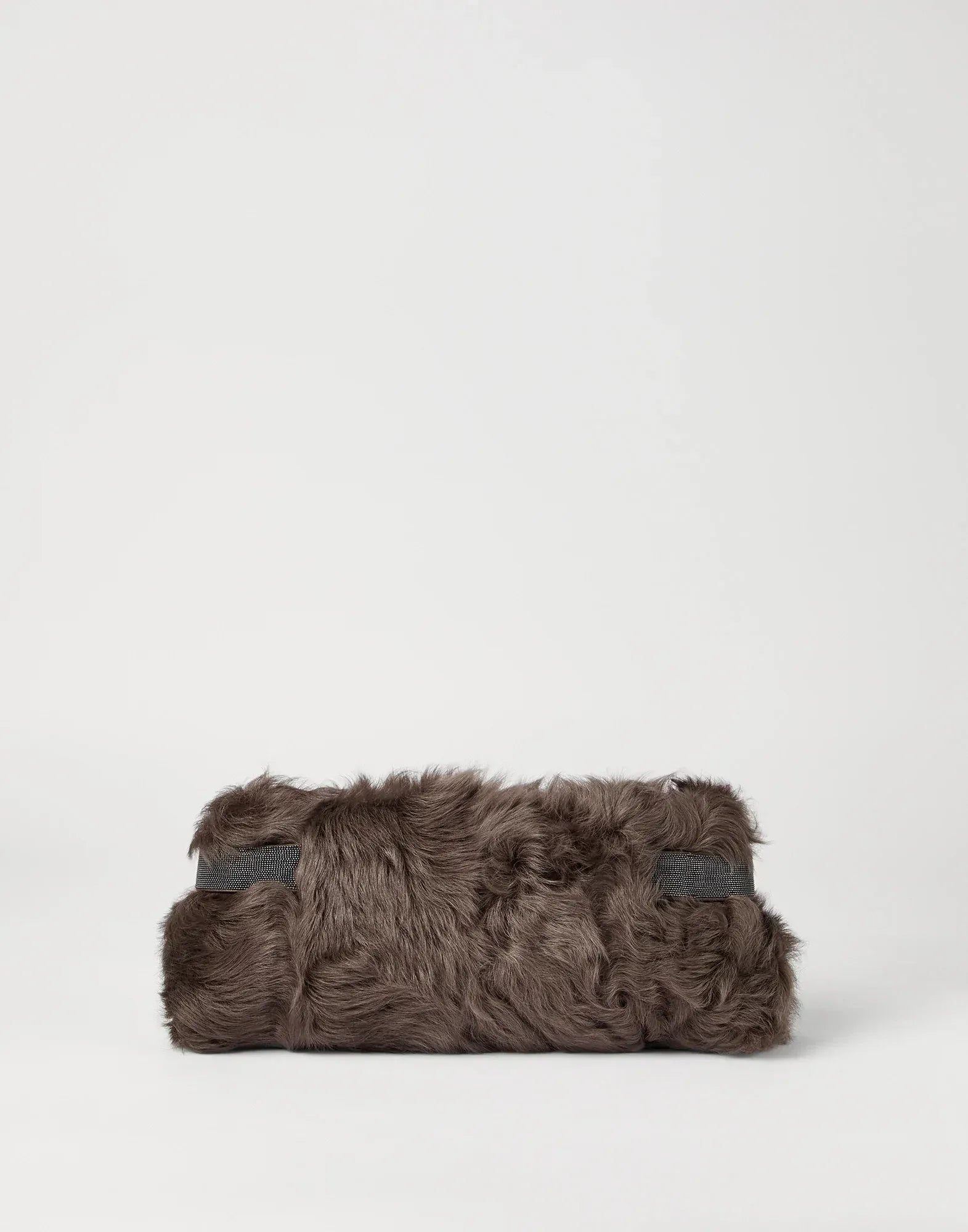 Brunello Cucinelli Essence Pouch Shearling Bag