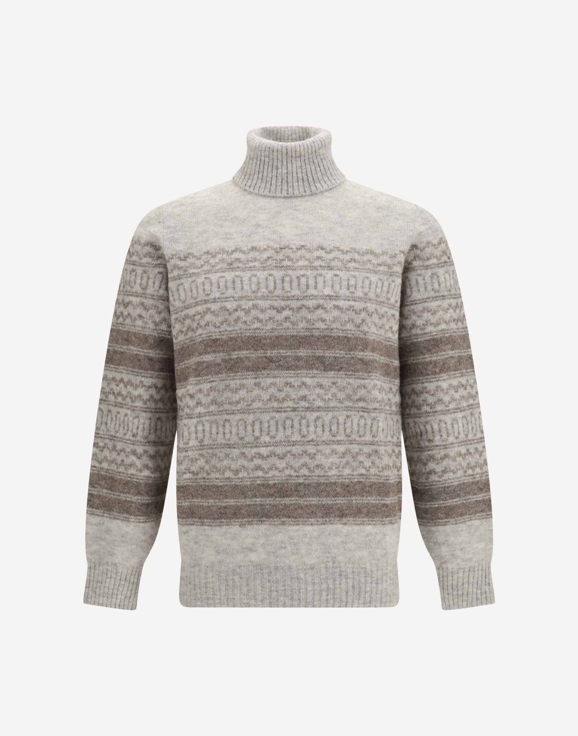 Brunello Cucinelli Fair Isle gebreide coltrui