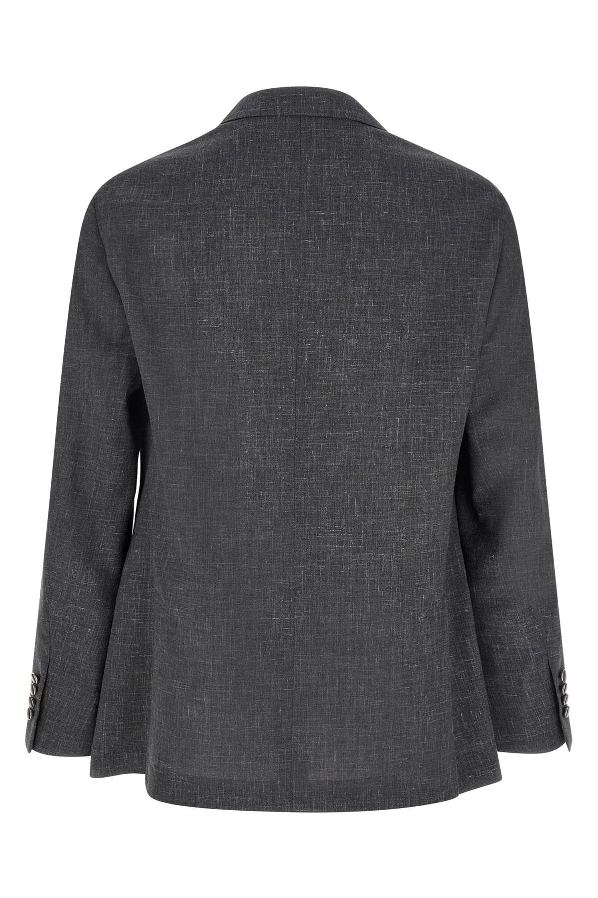 Brunello Cucinelli Flamed Canvas Blazer - alternate view
