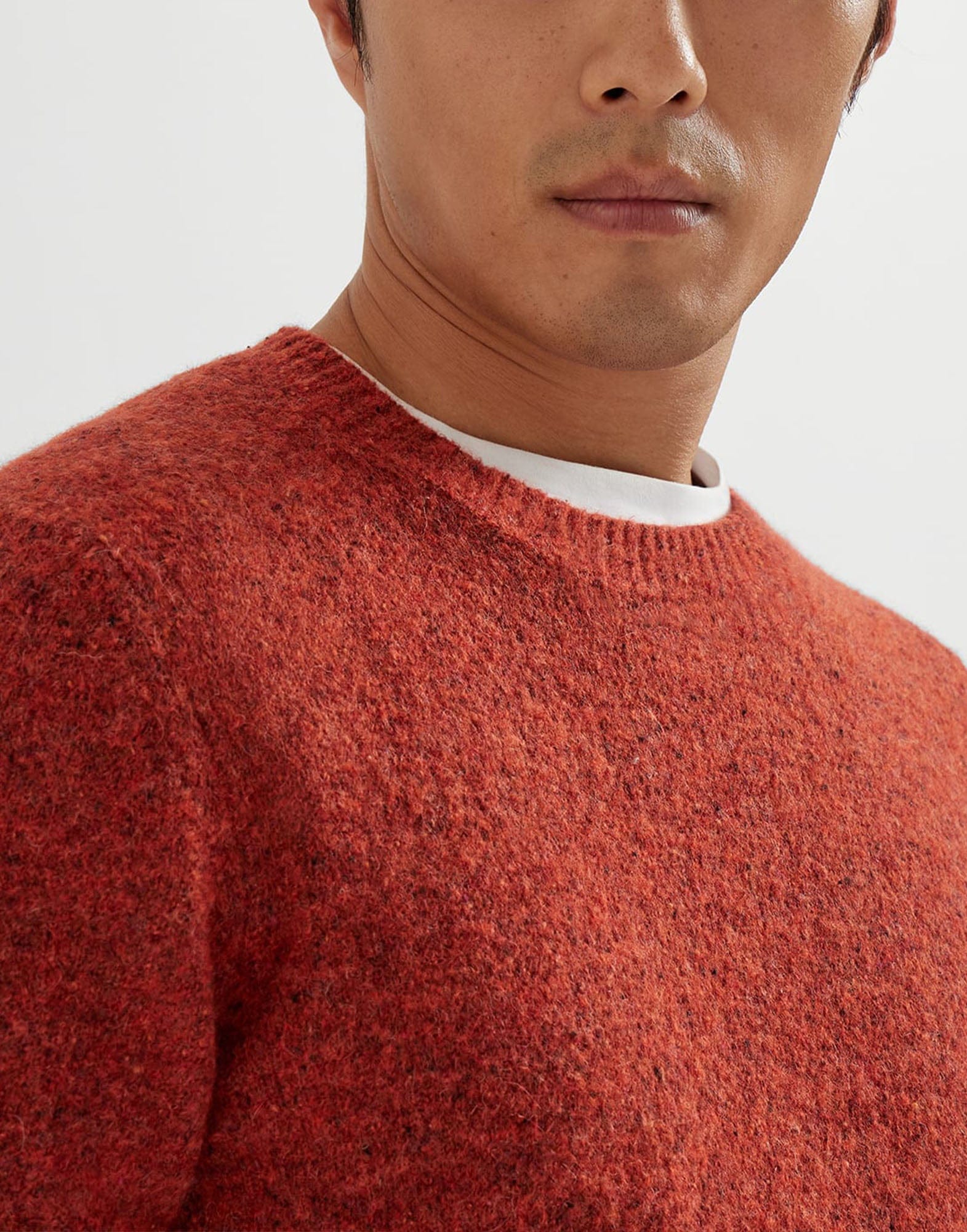Brunello Cucinelli Flecked Alpaca Blend Sweater