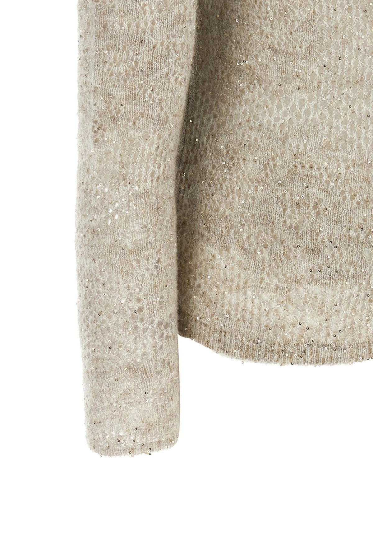 Brunello Cucinelli Flower Lace Sweater