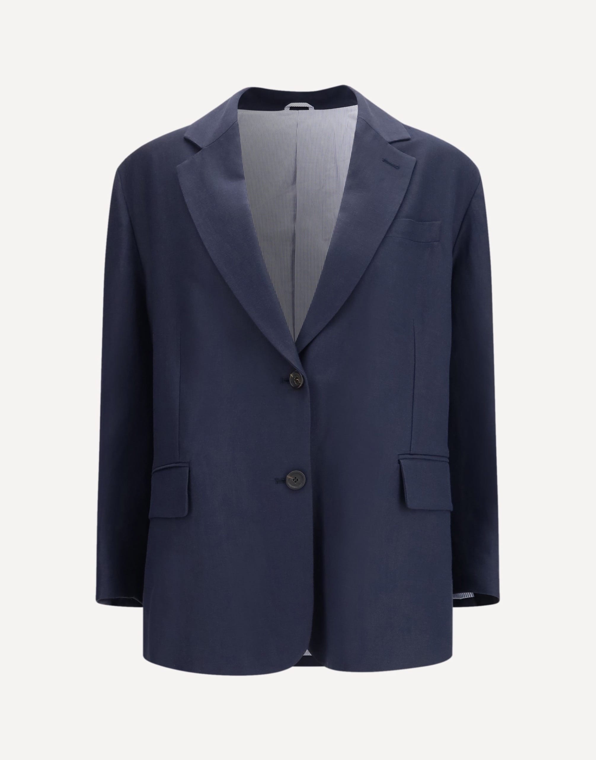Brunello Cucinelli Fluid Viscose And Linen Twill Jacket