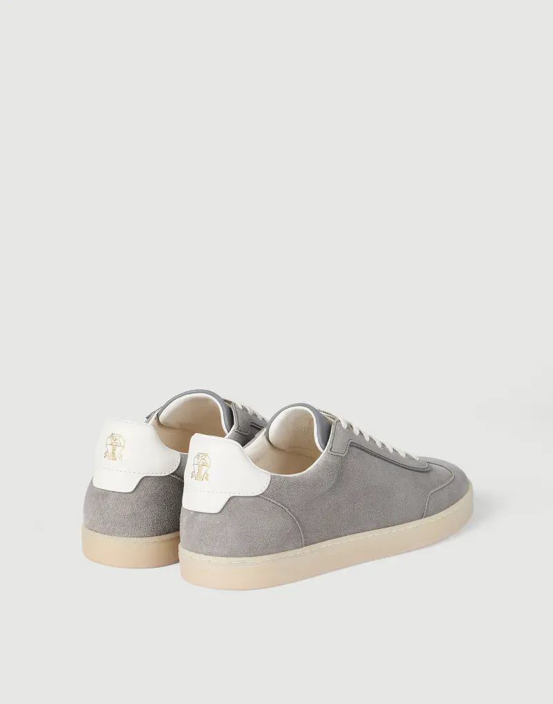 Brunello Cucinelli Fog Suede Sneakers