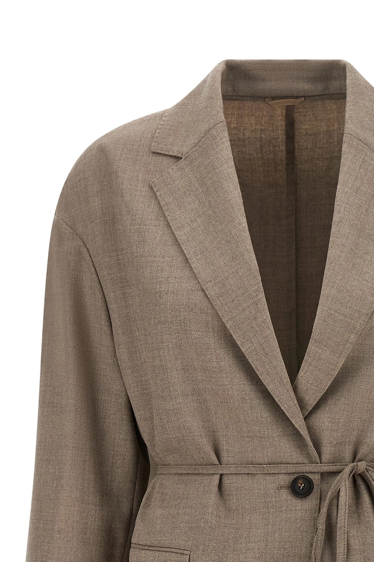 Brunello Cucinelli Brunello Cucinelli Fresh Wool Belted Blazer