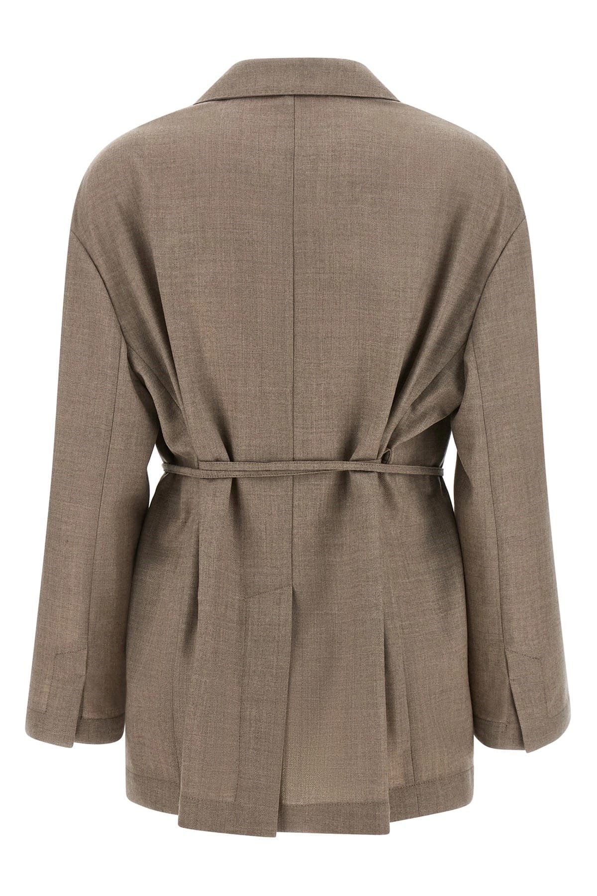 Brunello Cucinelli Brunello Cucinelli Fresh Wool Belted Blazer