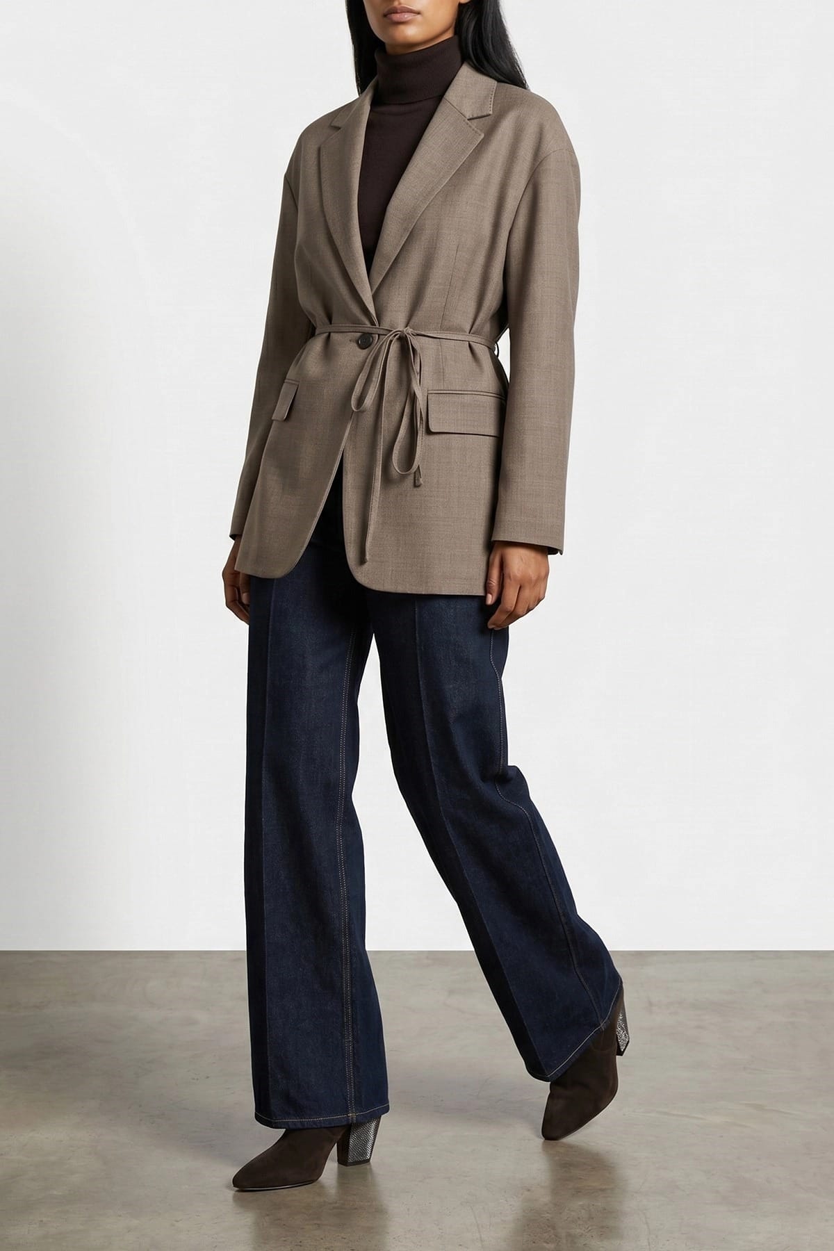 Brunello Cucinelli Brunello Cucinelli Fresh Wool Belted Blazer