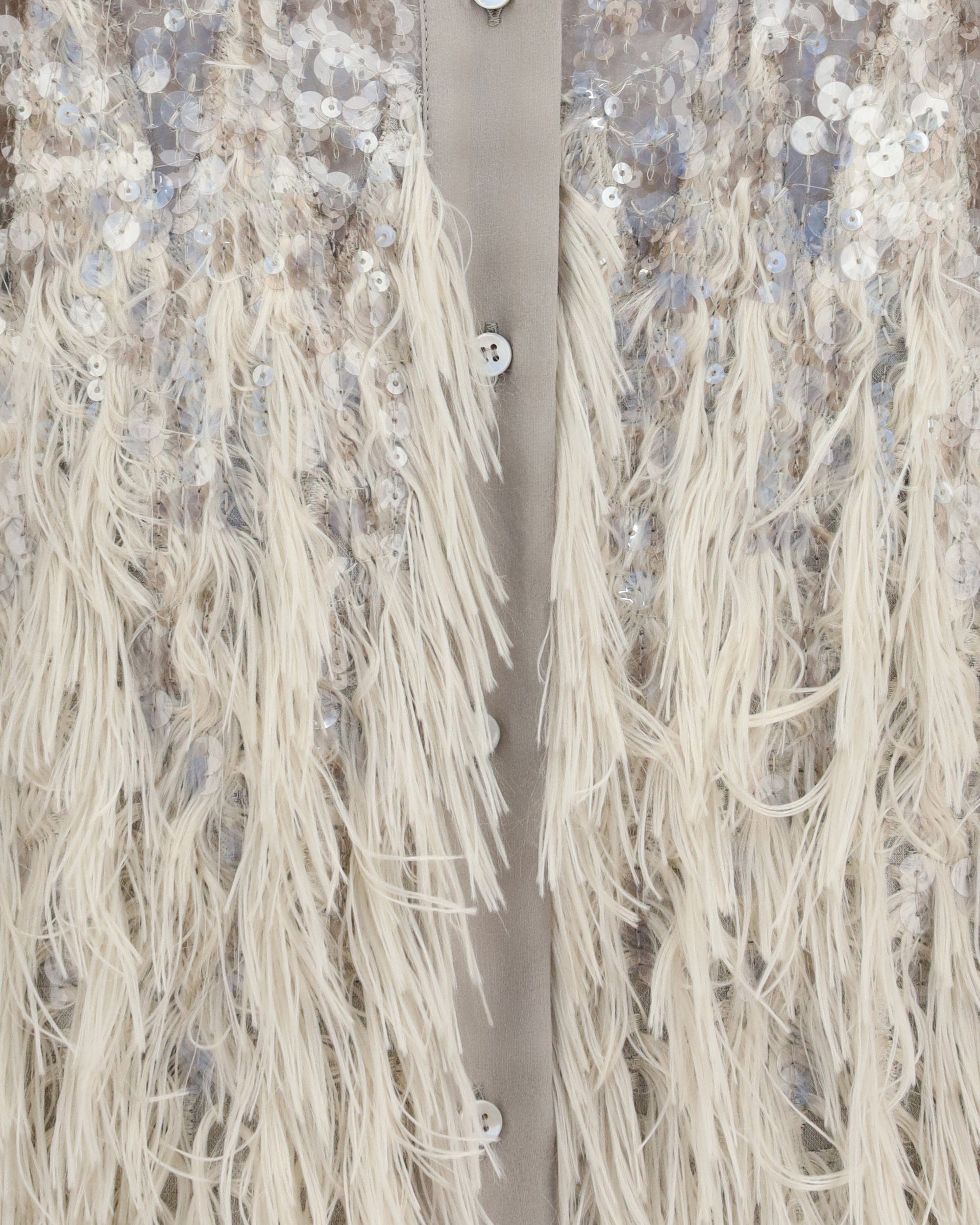 Brunello Cucinelli Brunello Cucinelli Fringe Shirt With Sequin Embellishments