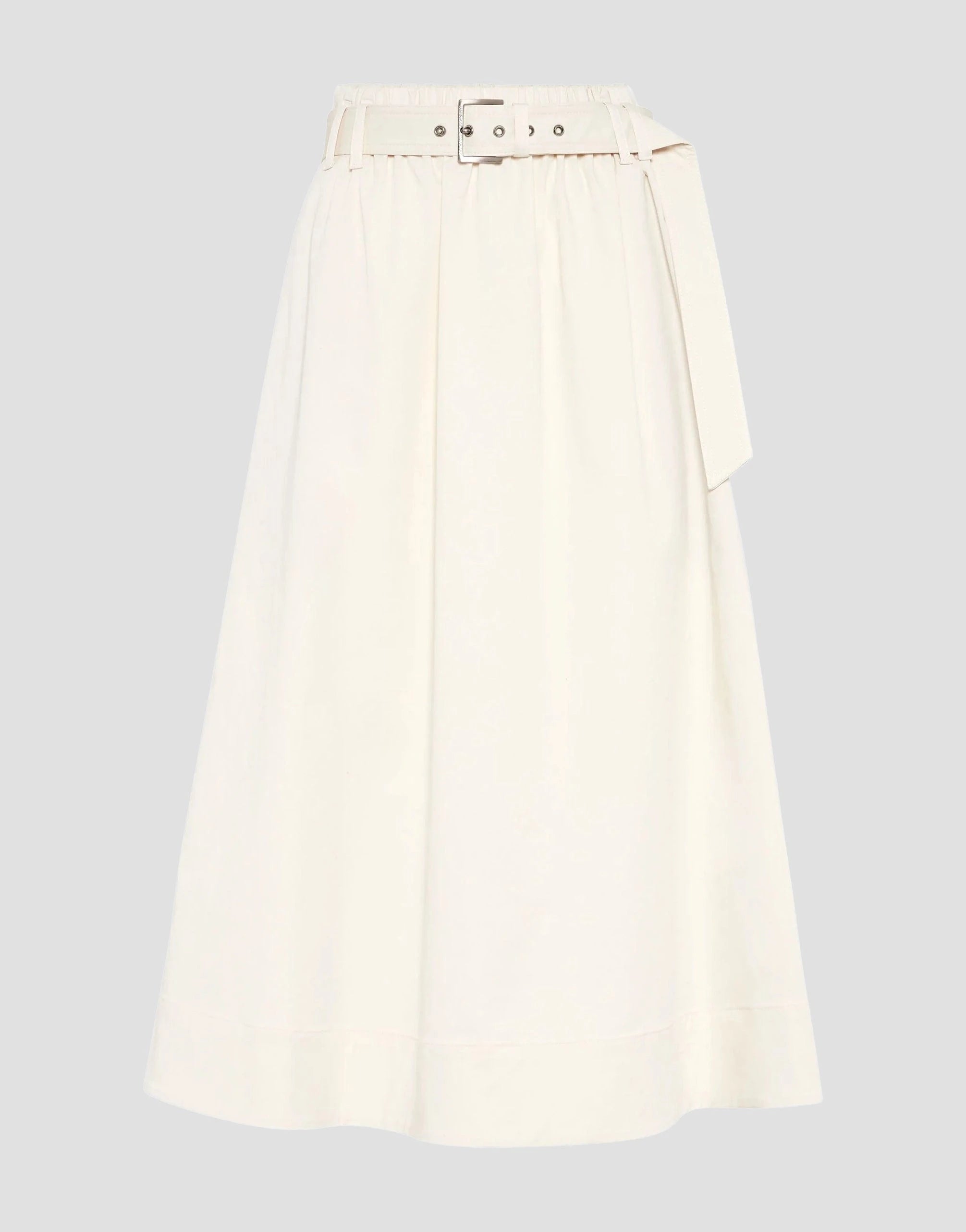 Brunello Cucinelli Gabardine Belted Circle Skirt