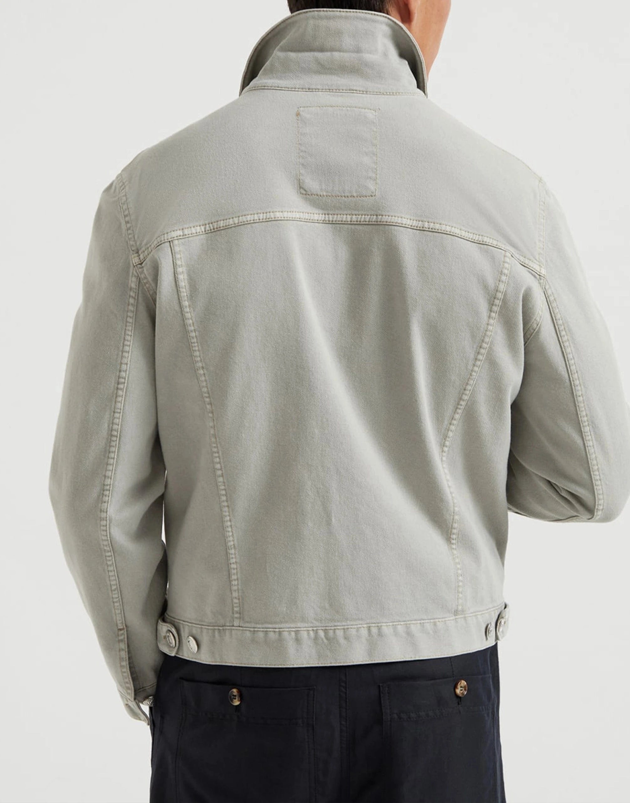 Brunello Cucinelli Garment-Dyed Denim Jacket