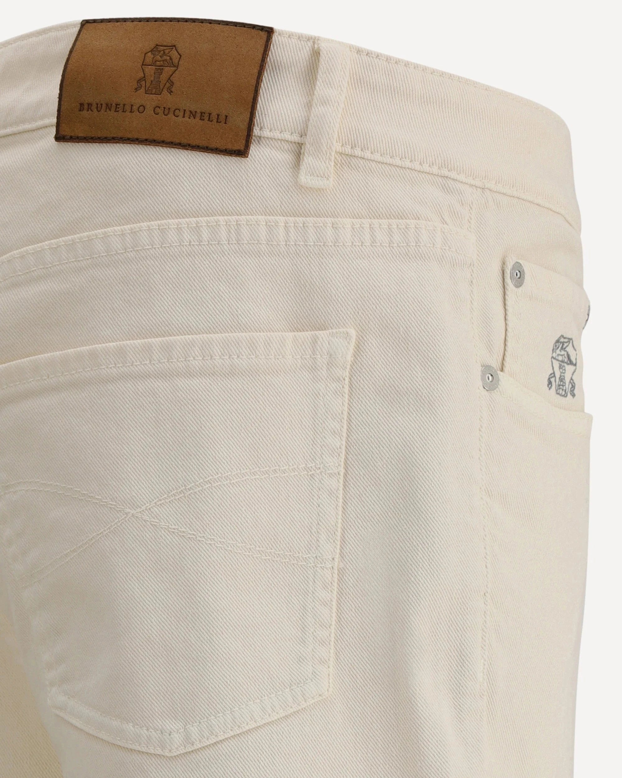 Brunello Cucinelli Garment-Dyed Five-Pocket Jeans