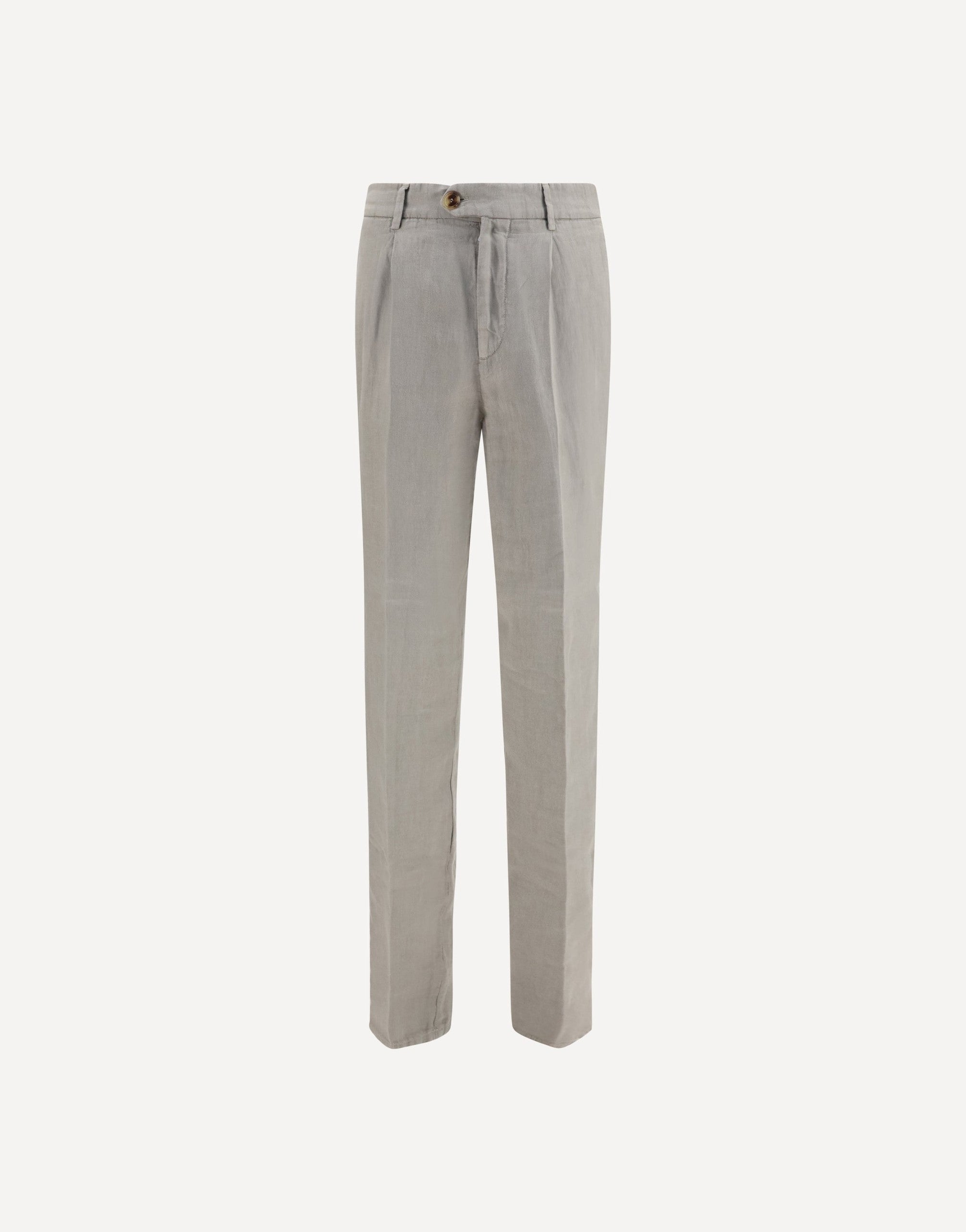 Brunello Cucinelli Garment Dyed Ginen Gabardine Pants