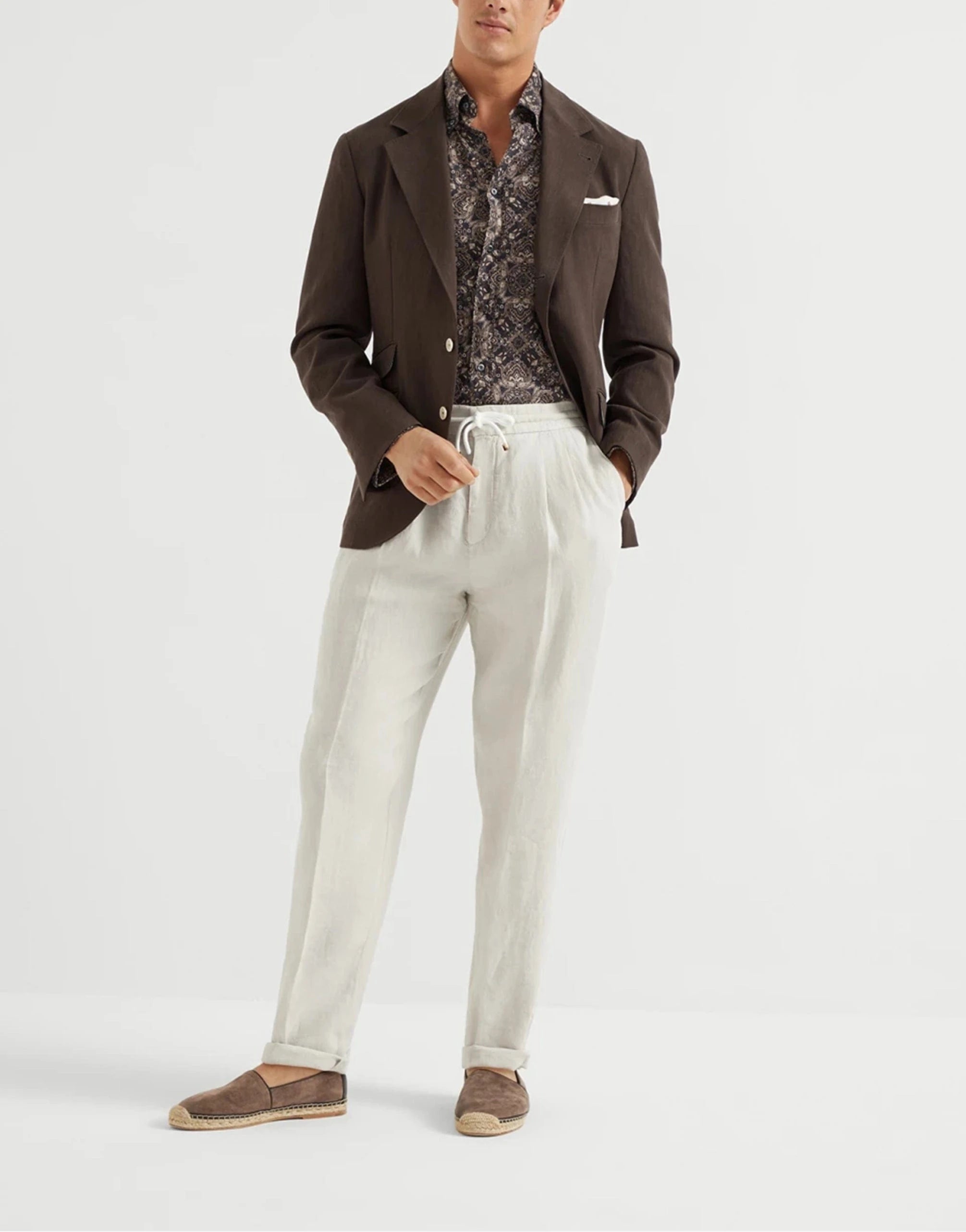 Brunello Cucinelli Garment-Dyed Leisure Drawstring Trousers