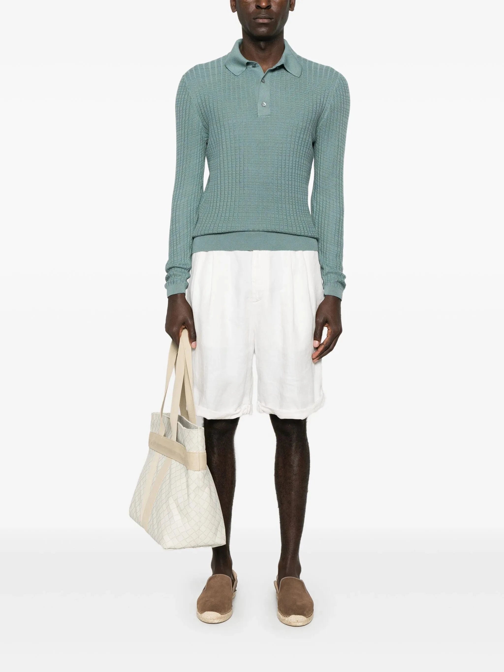 Brunello Cucinelli Garment-Dyed Linen Drawstring Shorts