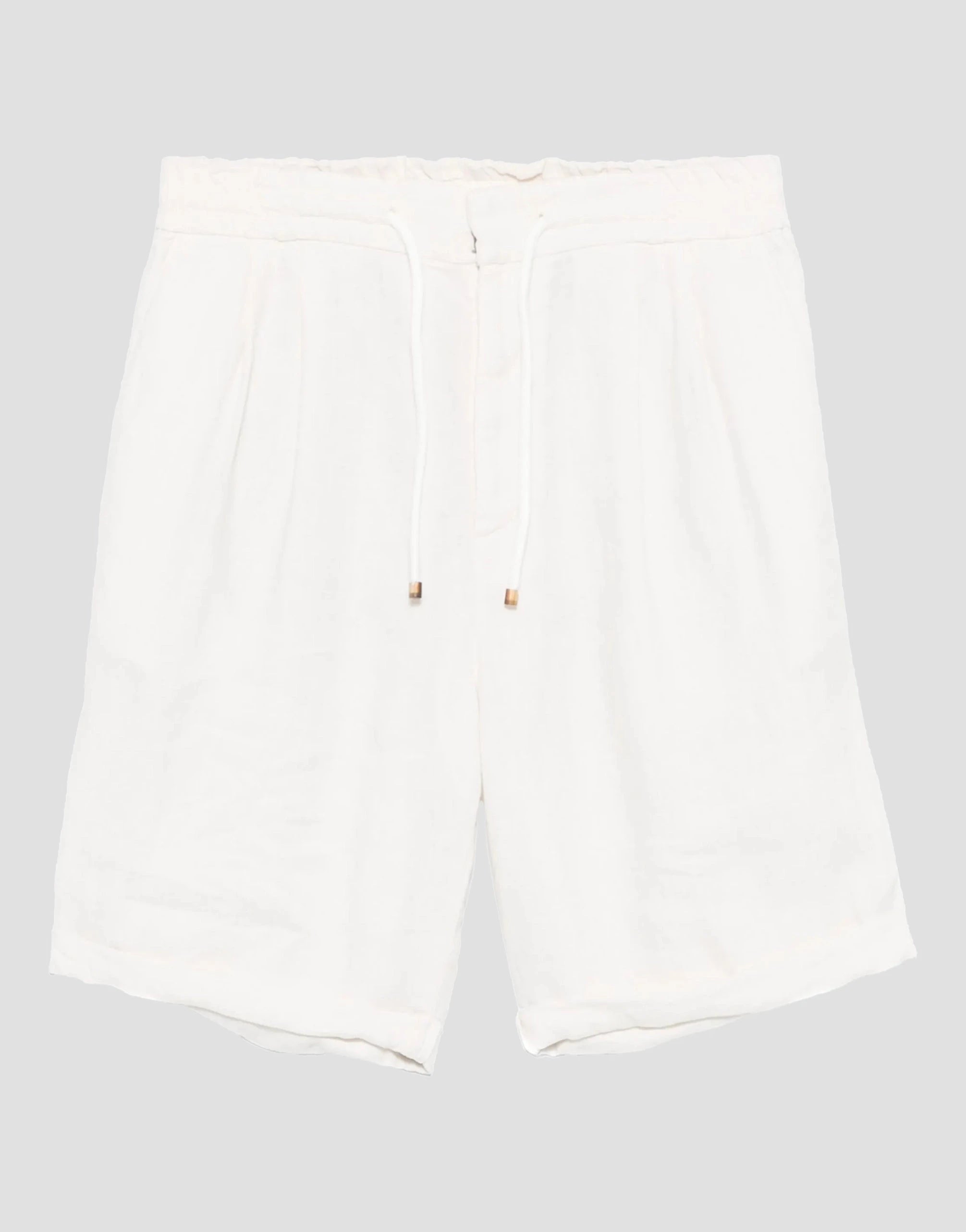 Brunello Cucinelli Garment-Dyed Linen Drawstring Shorts