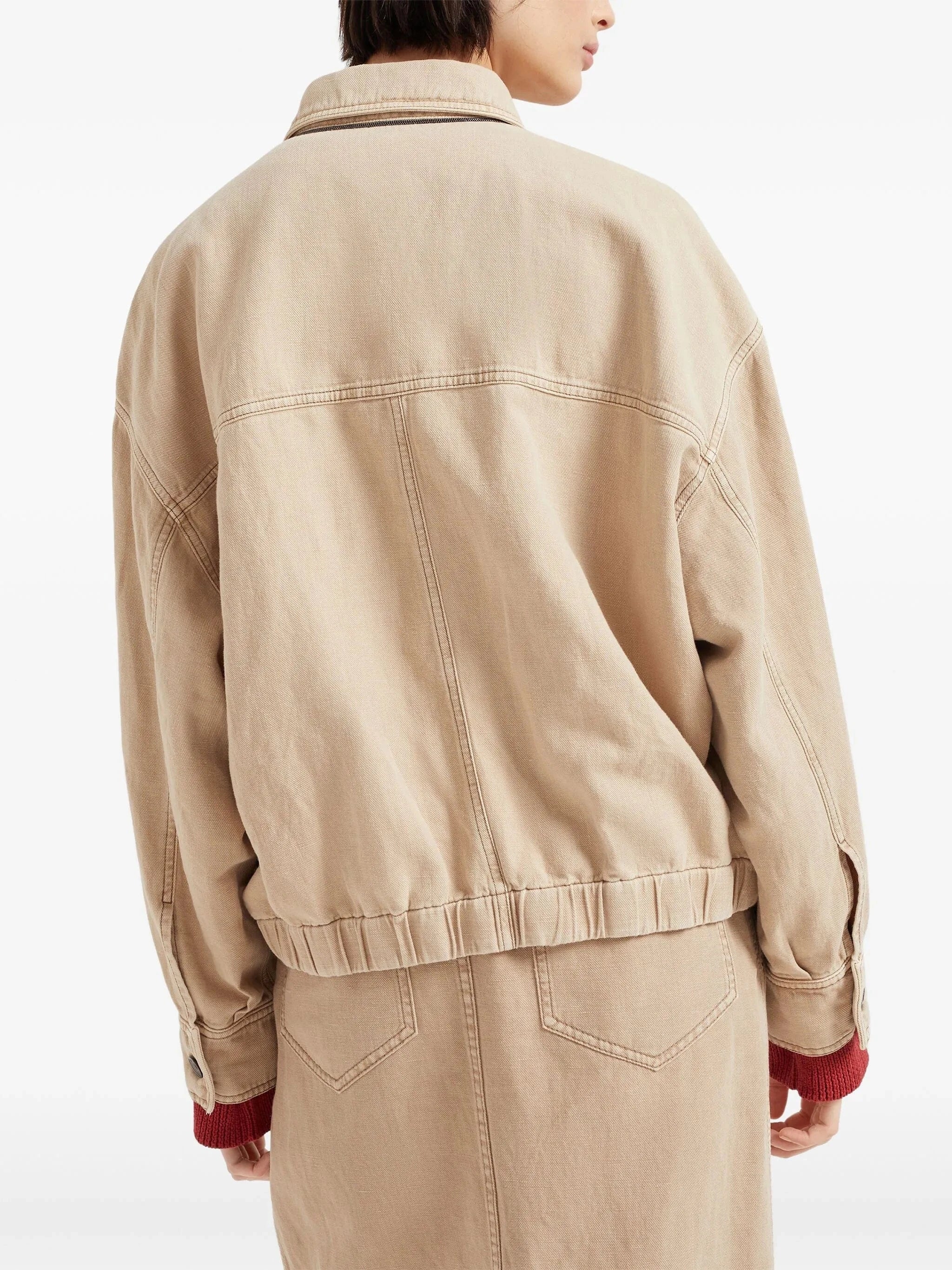 Brunello Cucinelli Garment-Dyed Monili Jacket