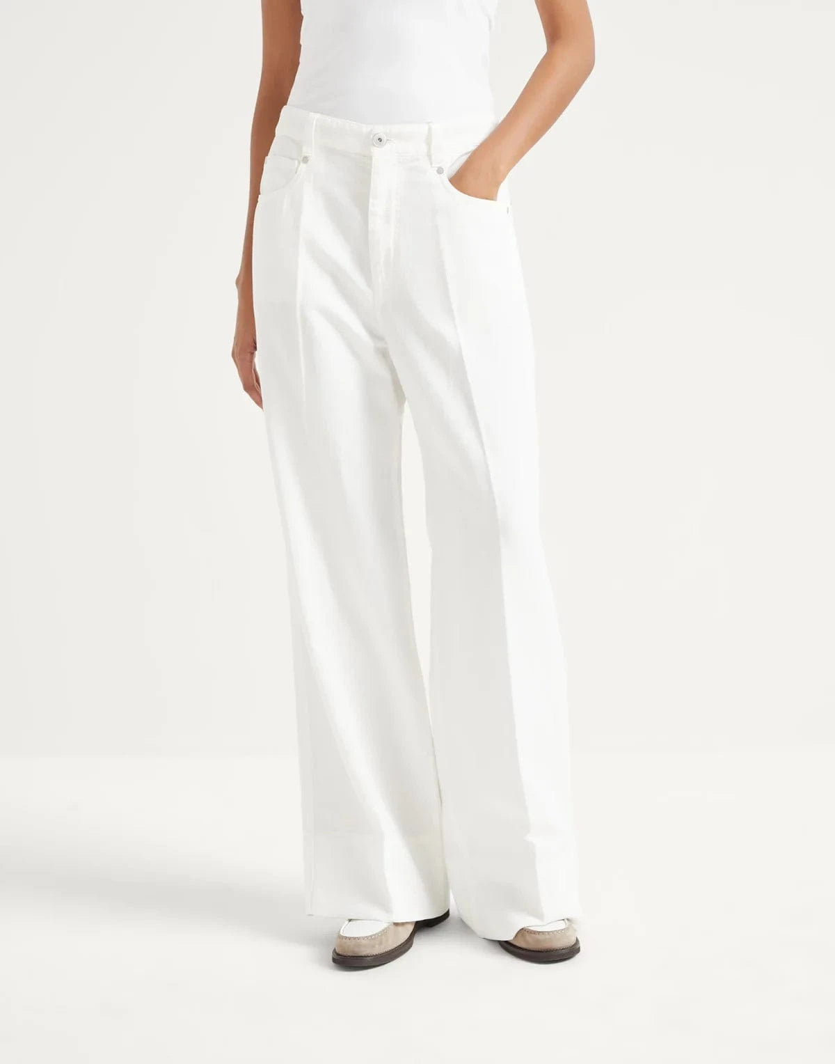 Brunello Cucinelli Garment-Dyed Monili Trousers