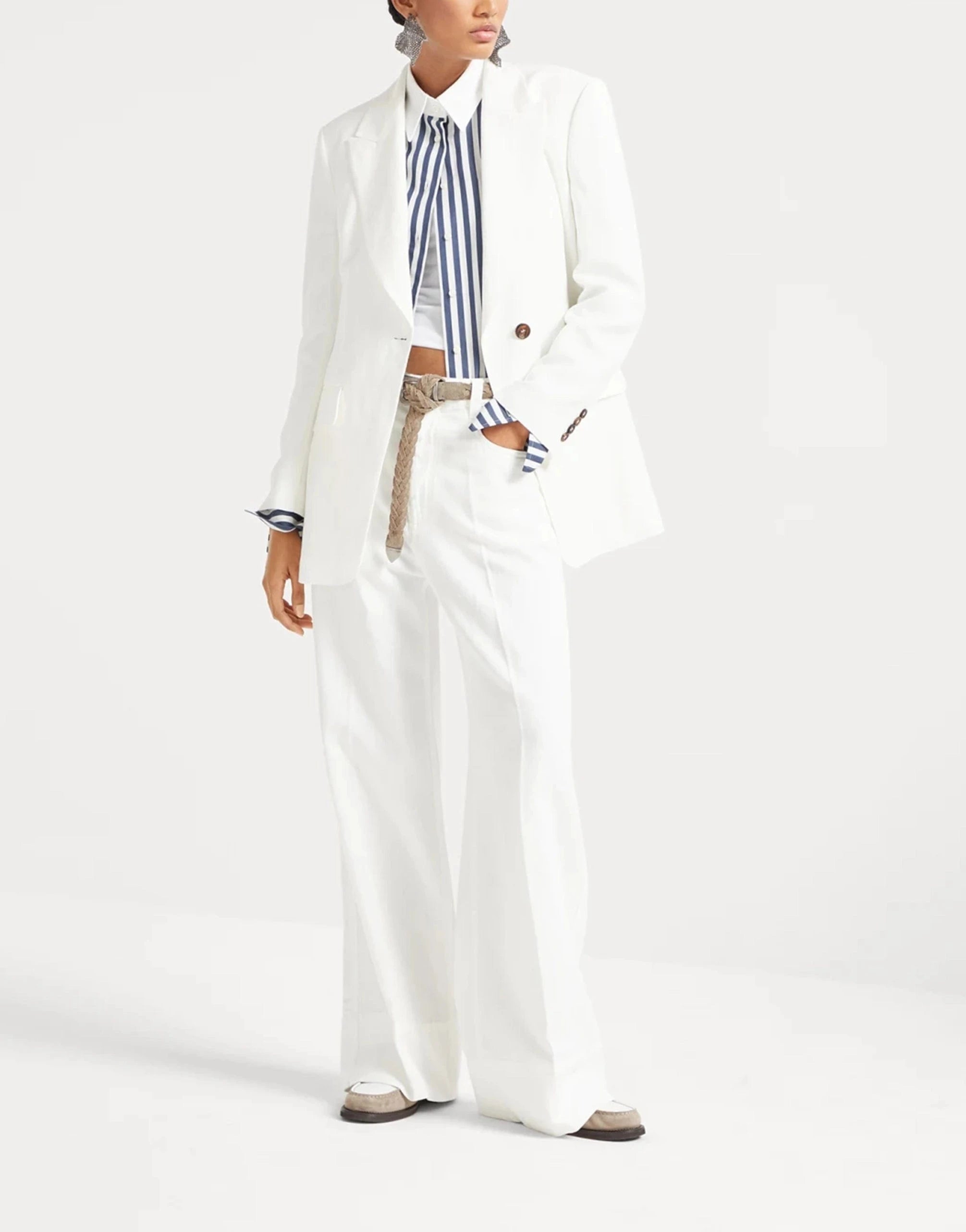 Brunello Cucinelli Garment-Dyed Monili Trousers