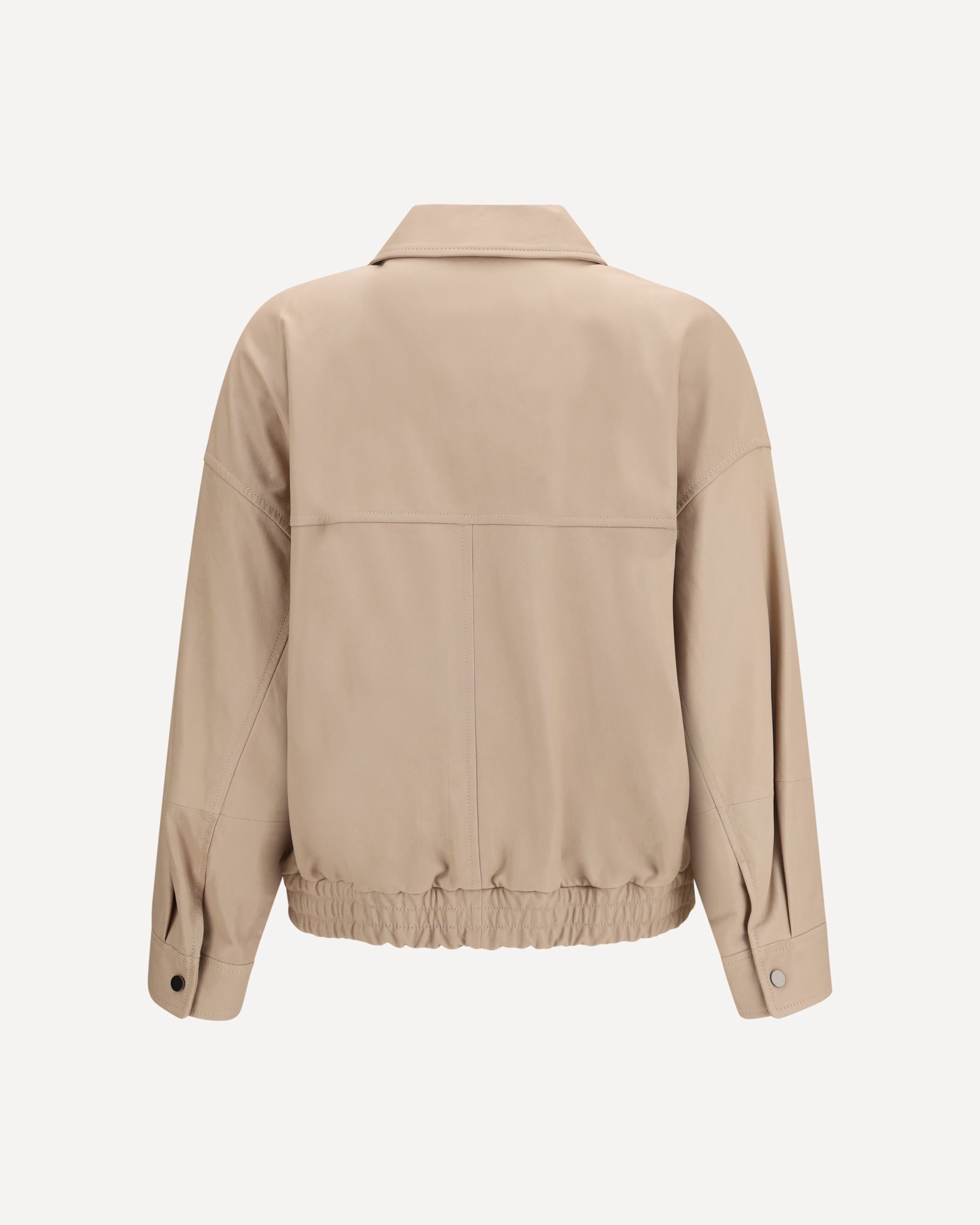 Brunello Cucinelli Glossy Nappa Jacket With Monili - alternate view
