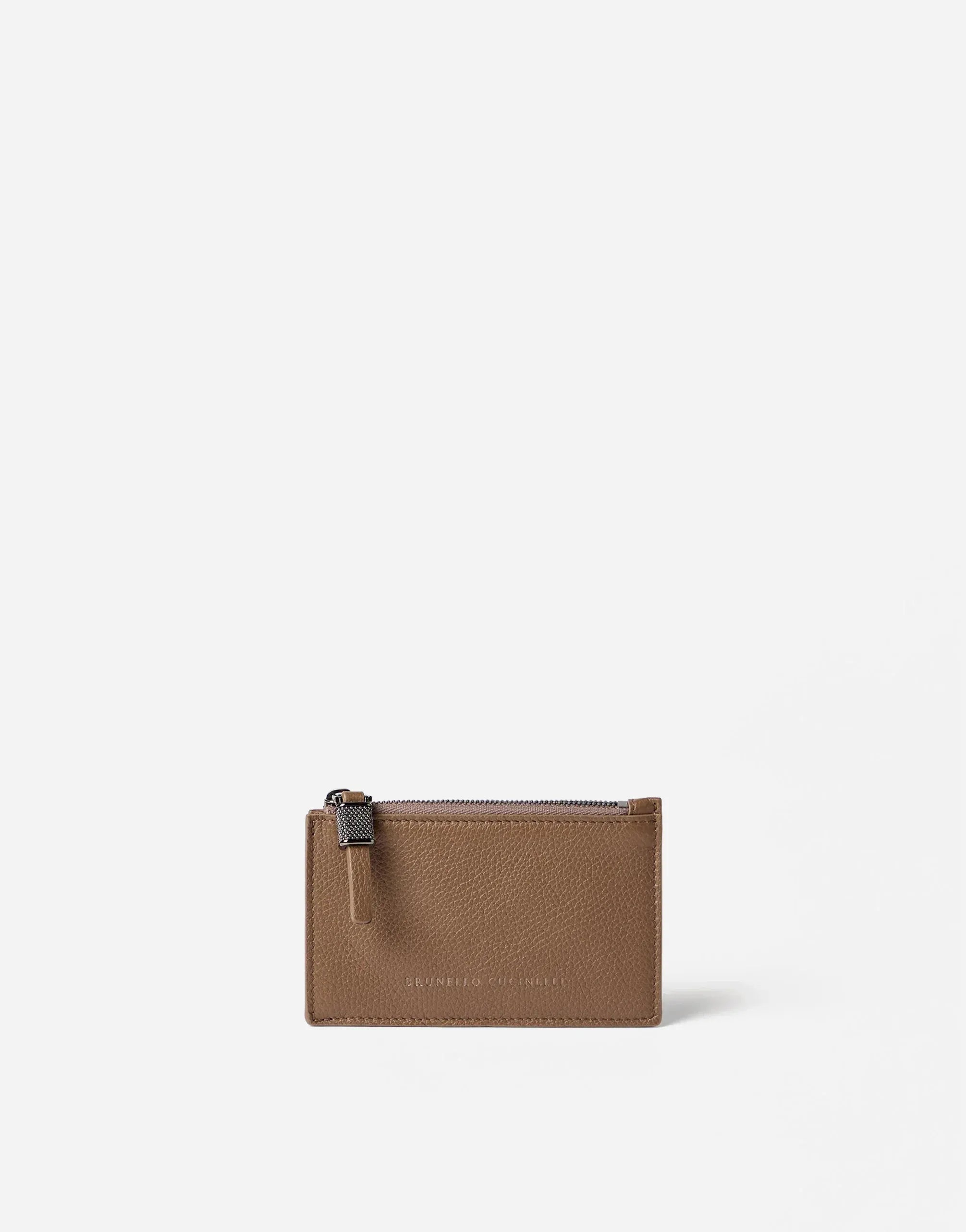 Brunello Cucinelli Grained Leather Card Case