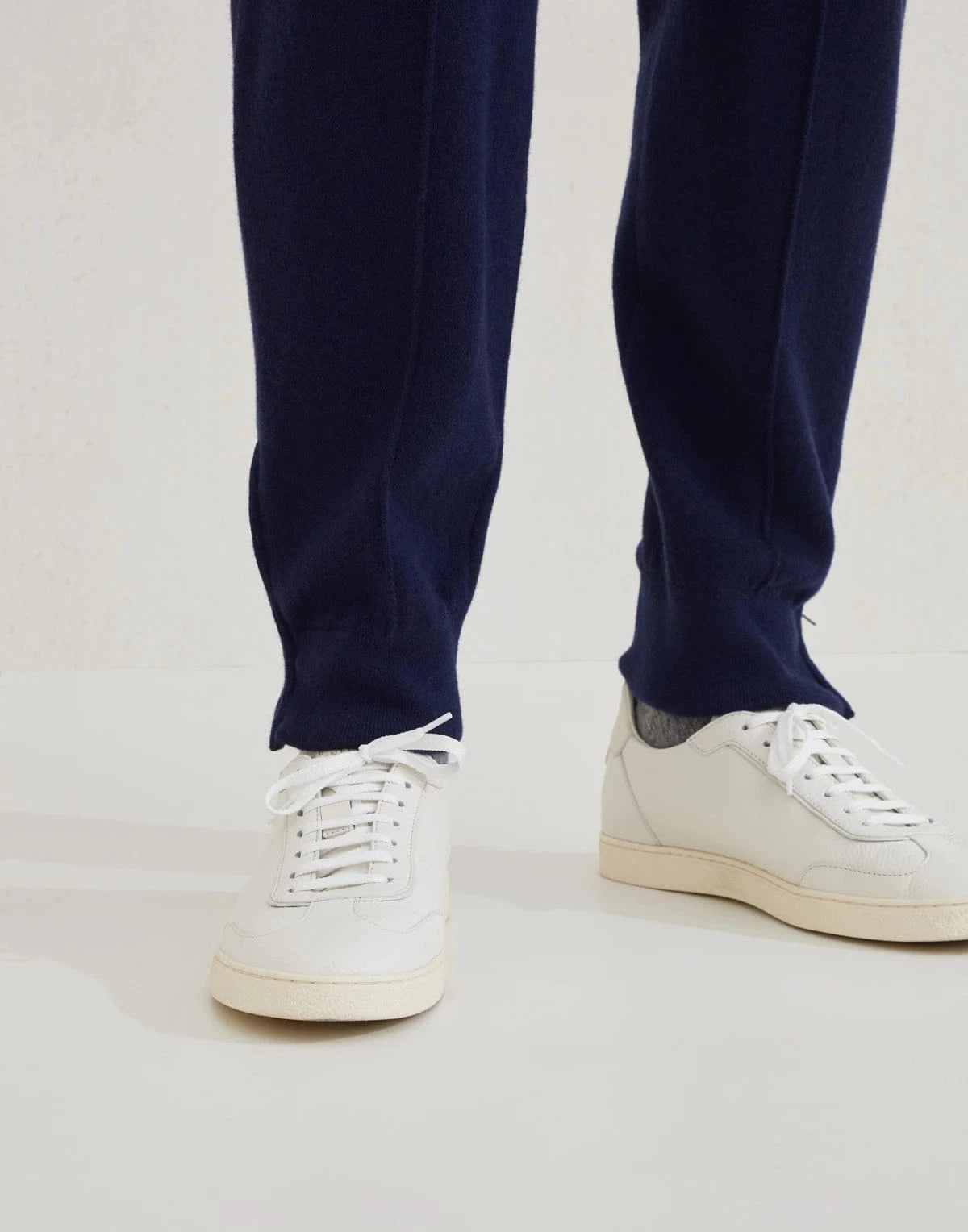 Brunello Cucinelli Grained Leather Sneakers