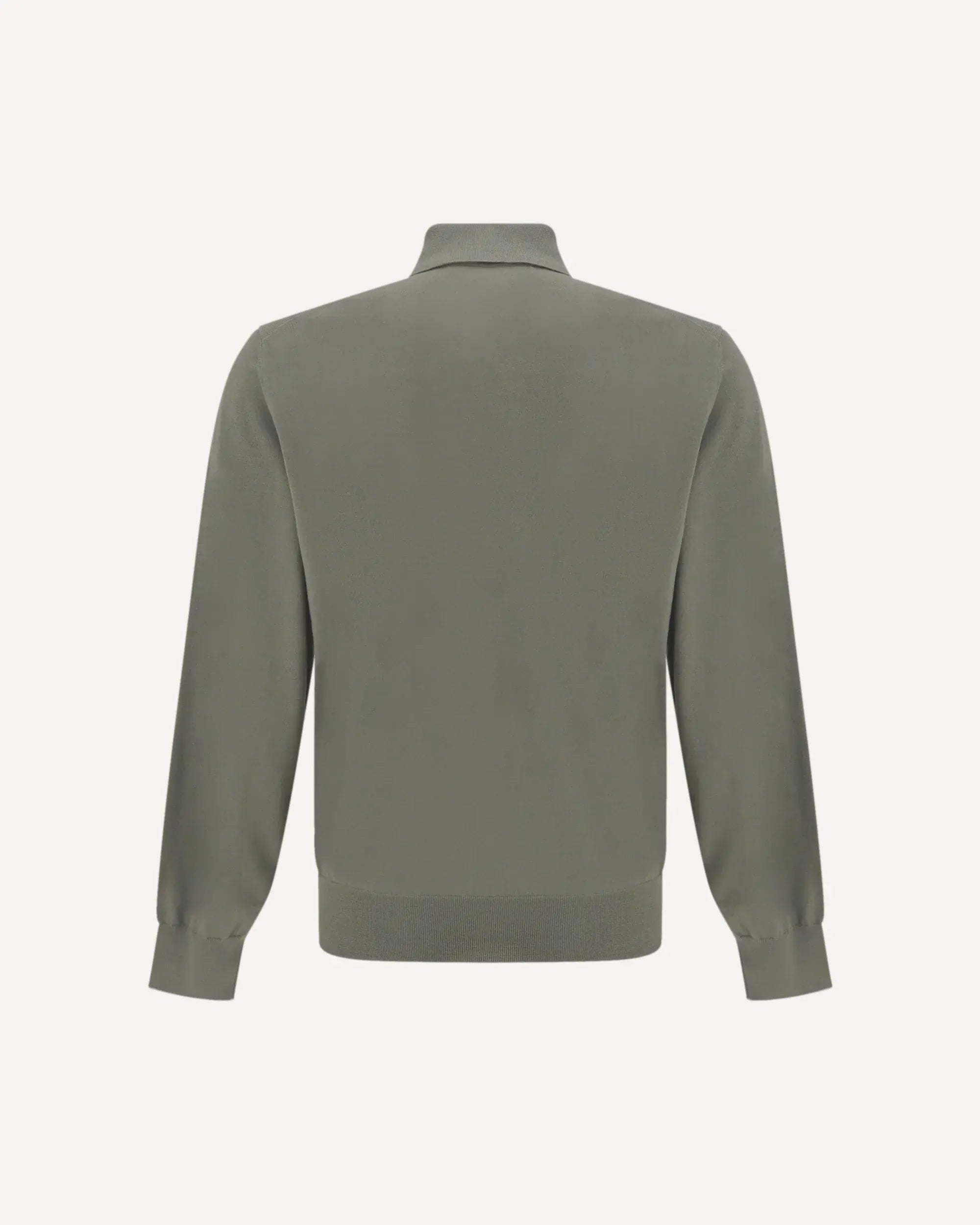 Brunello Cucinelli Green Cotton Lightweight Polo Shirt