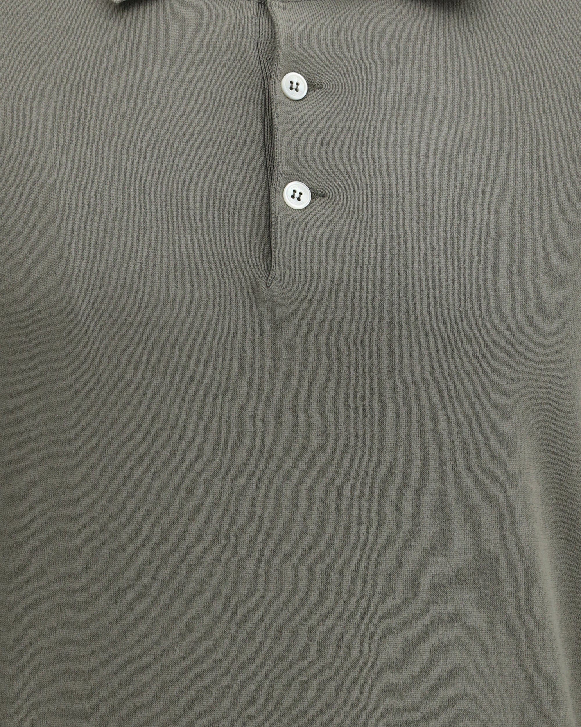 Brunello Cucinelli Green Cotton Lightweight Polo Shirt