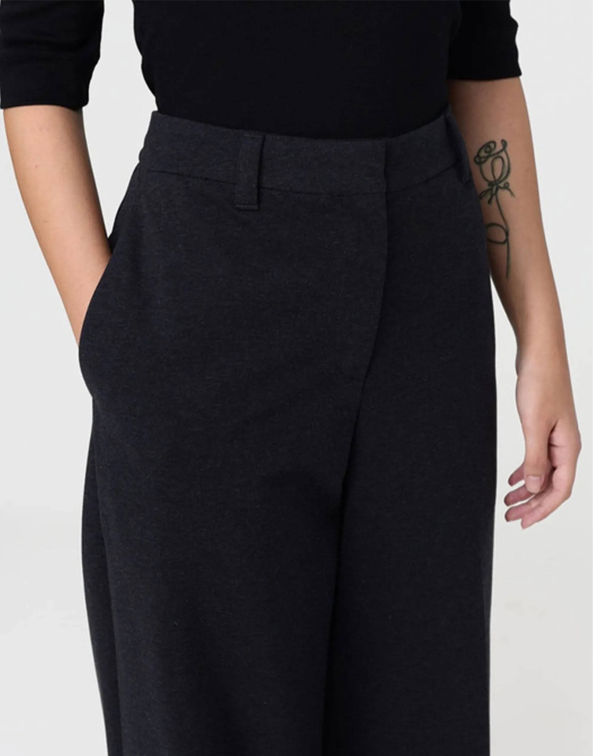 Brunello Cucinelli Grey Cotton Dress Pants