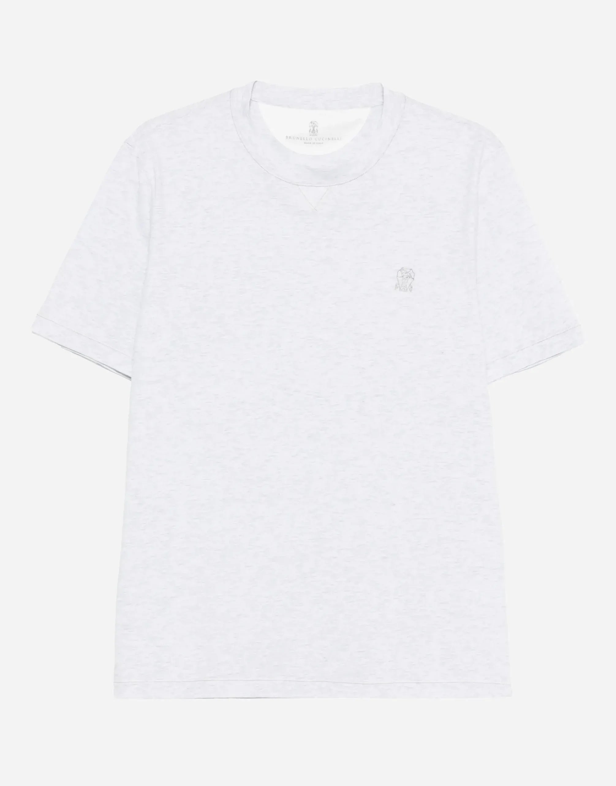 Brunello Cucinelli Grey Cotton T-Shirt