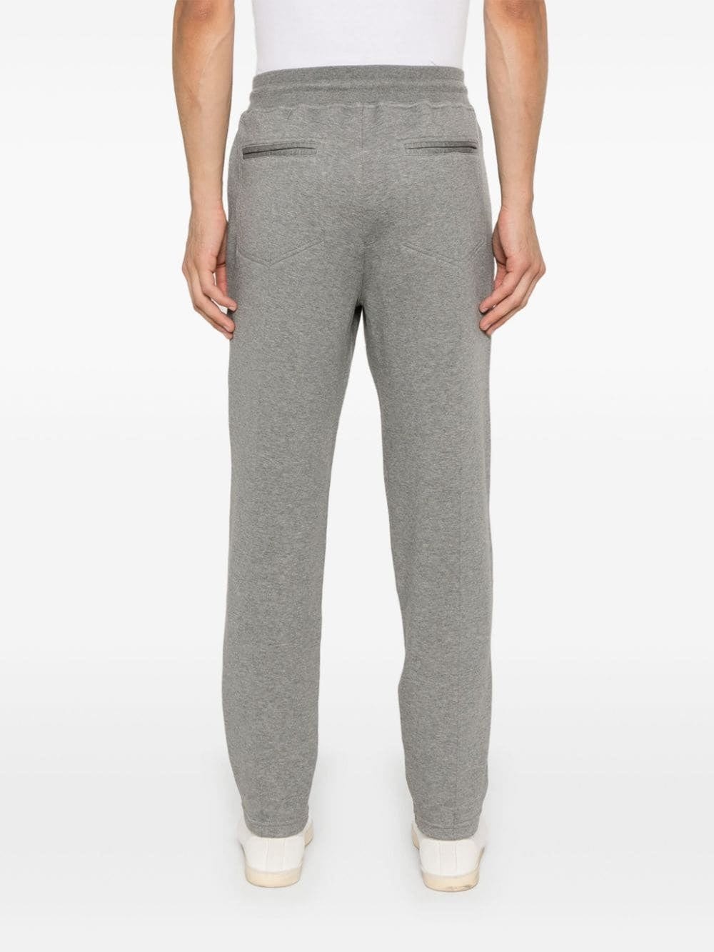 Brunello Cucinelli Grey Crête Detail French Terry Track Pants