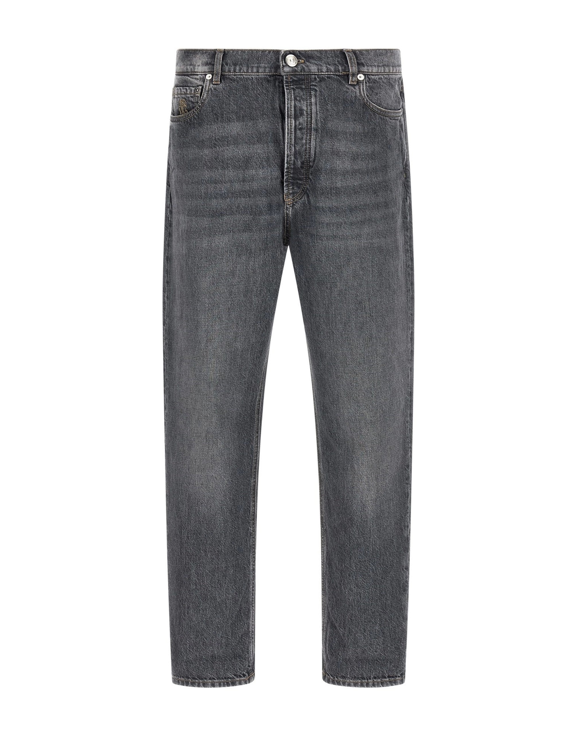 Brunello Cucinelli Greyscale Denim Jeans