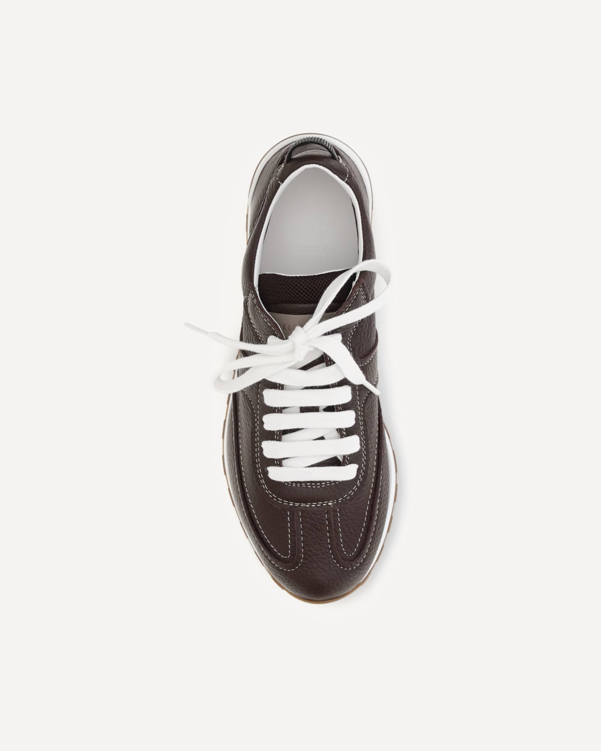 Brunello Cucinelli Brunello Cucinelli Hammered Leather Bi-Colour Sneakers