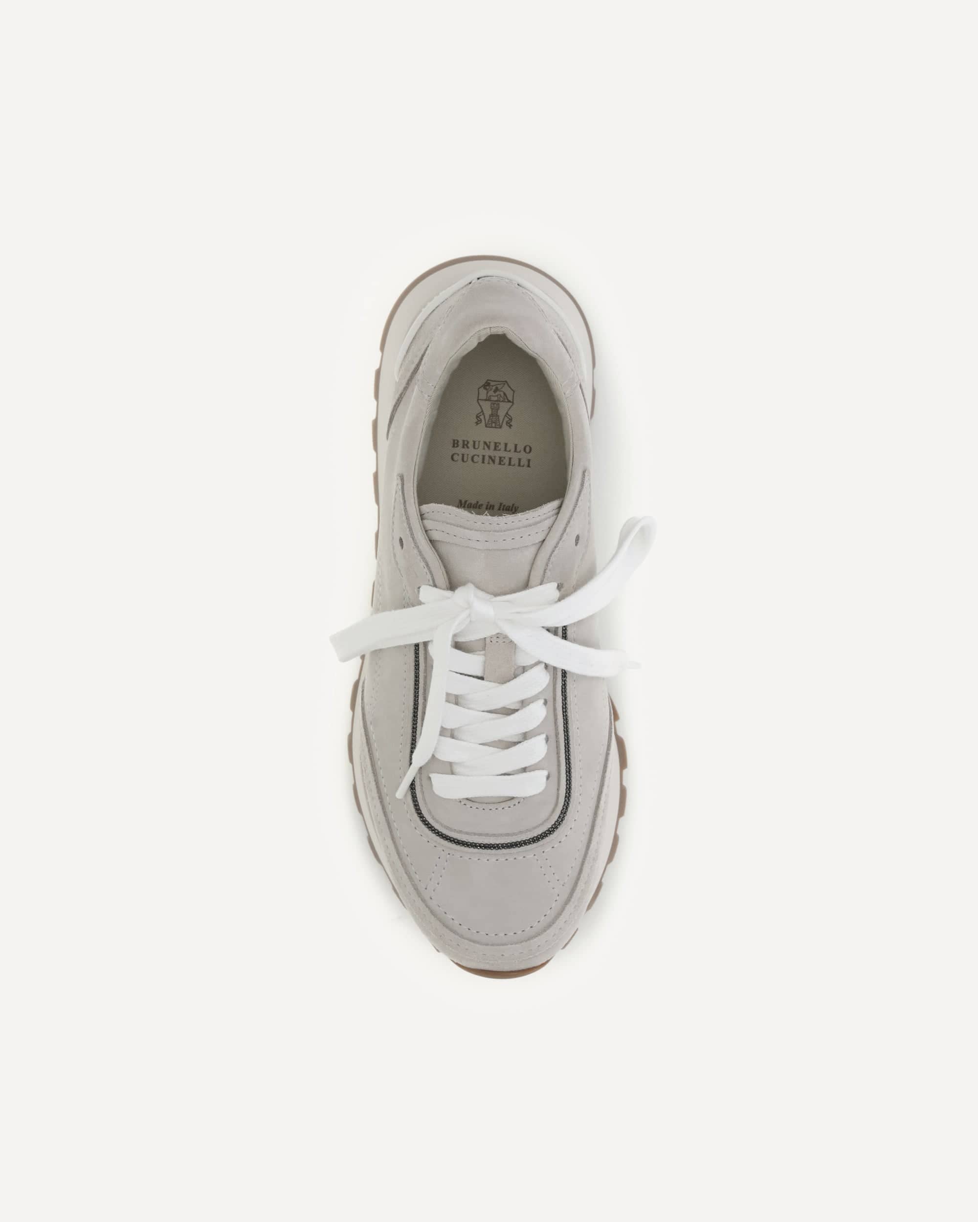 Brunello Cucinelli Brunello Cucinelli Hammered Leather Lace-Up Sneakers