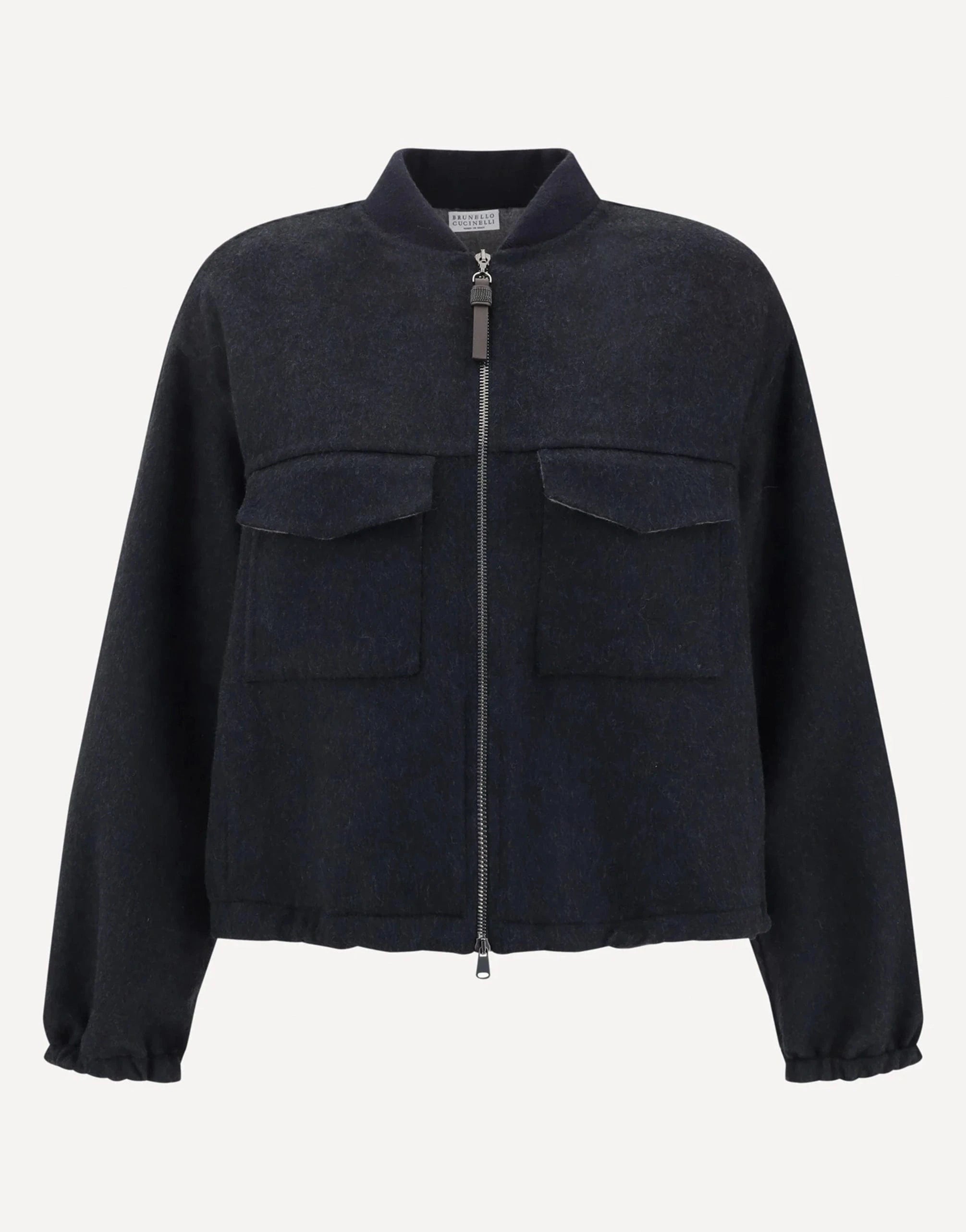 Brunello Cucinelli Hand-Crafted Wool Bomber Jacket