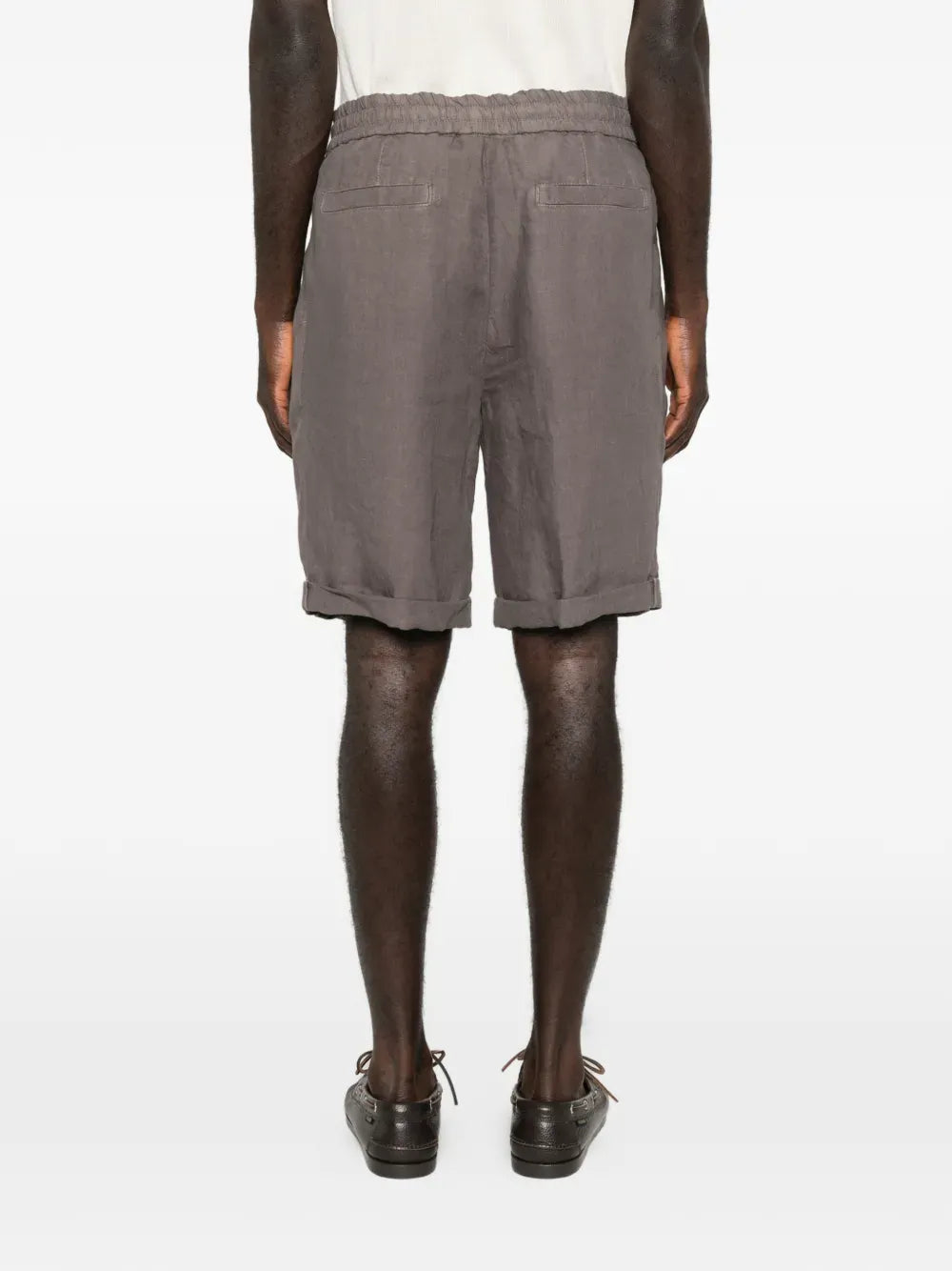 Brunello Cucinelli Hazlenut Garment-Dyed Bermuda Shorts