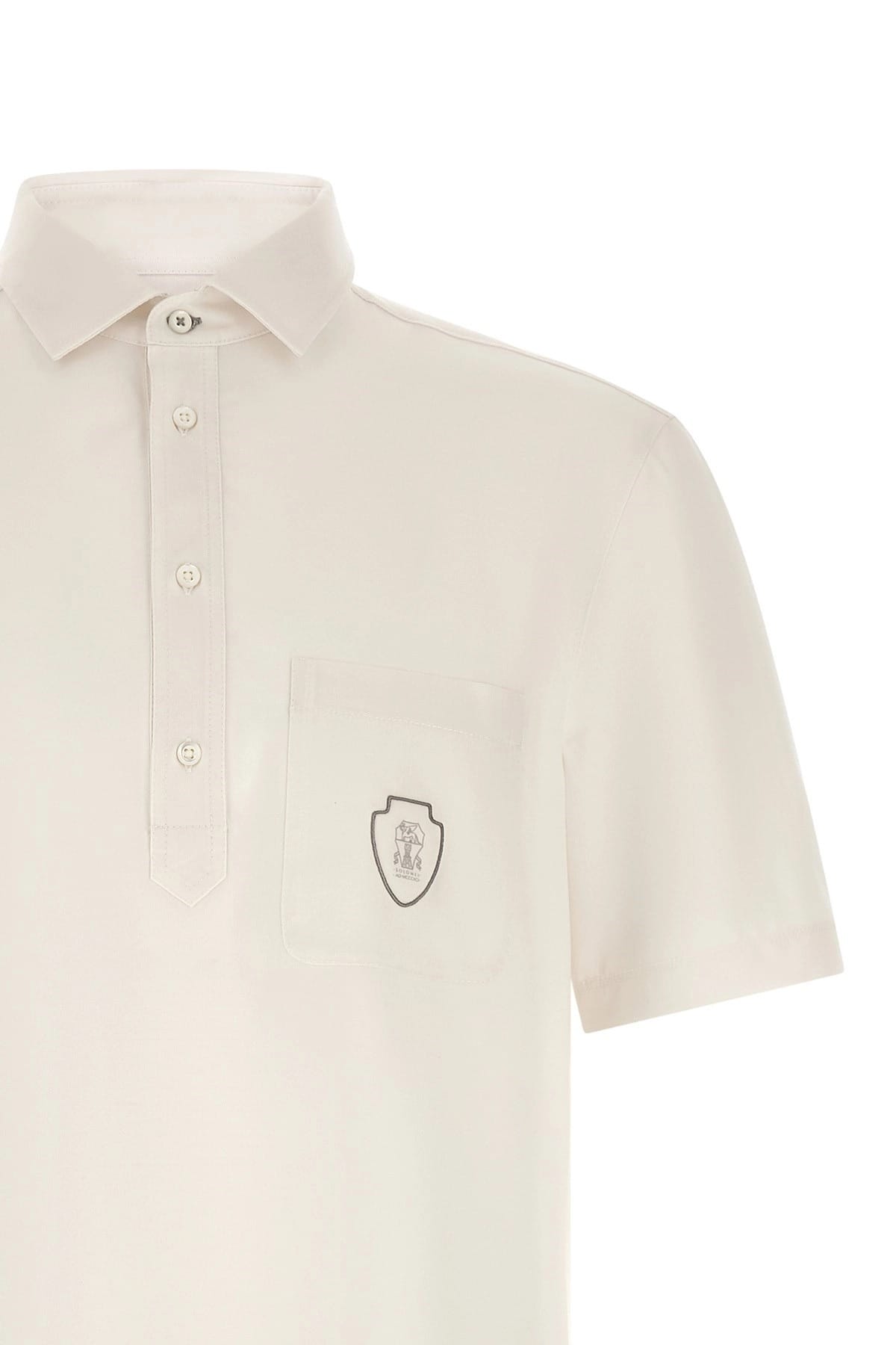 Brunello Cucinelli Brunello Cucinelli Heraldic Logo Polo Shirt