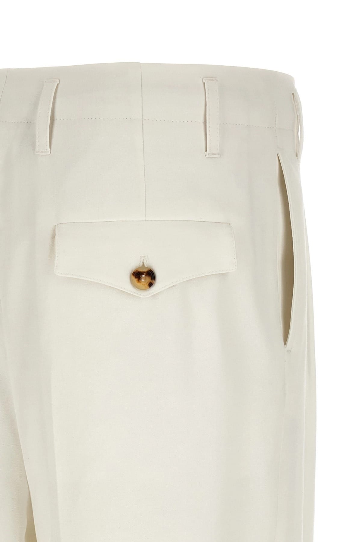 Brunello Cucinelli Brunello Cucinelli High-Waist Pleated Cotton Trousers