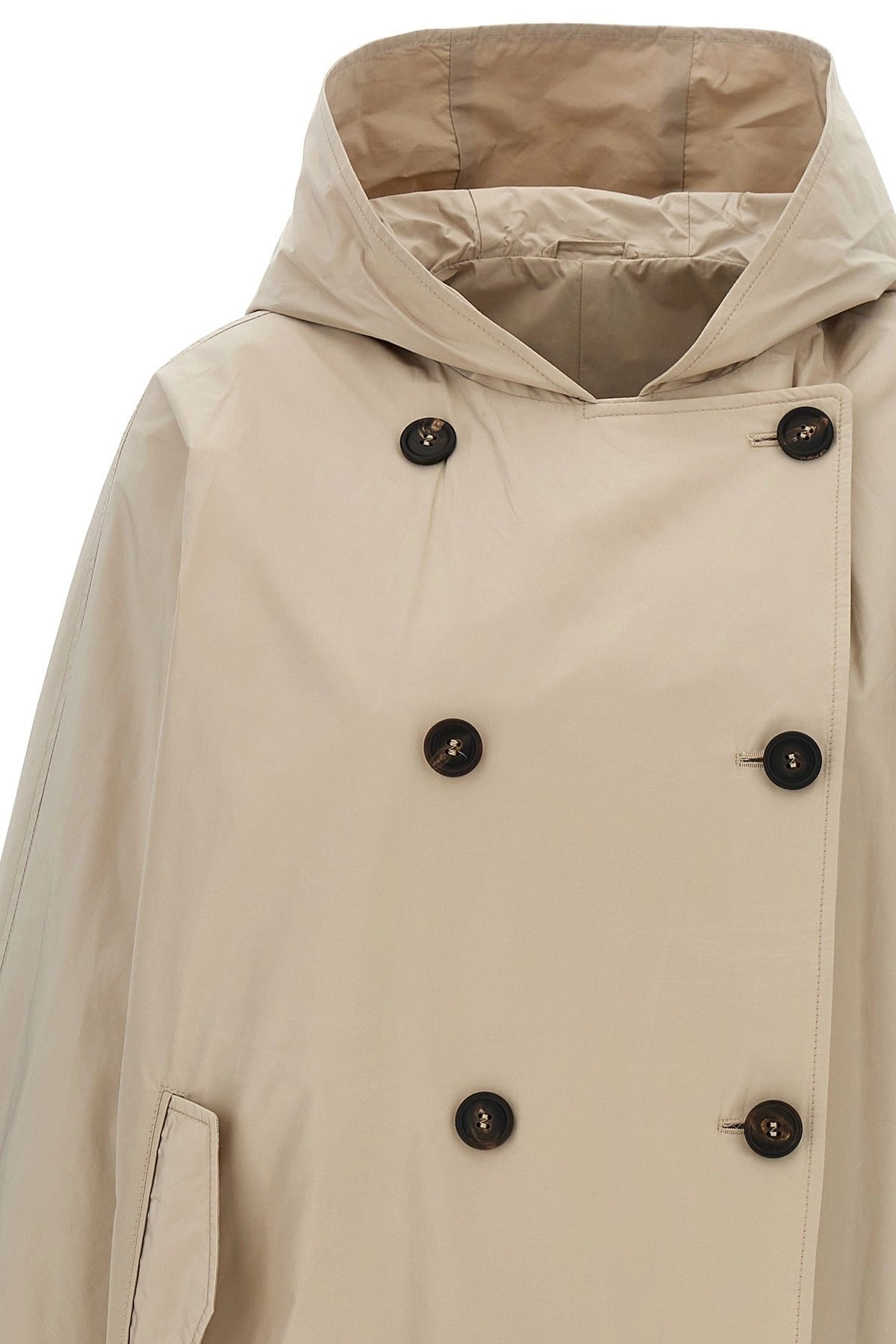Brunello Cucinelli جاكيت بغطاء رأس مزدوج الأزرار