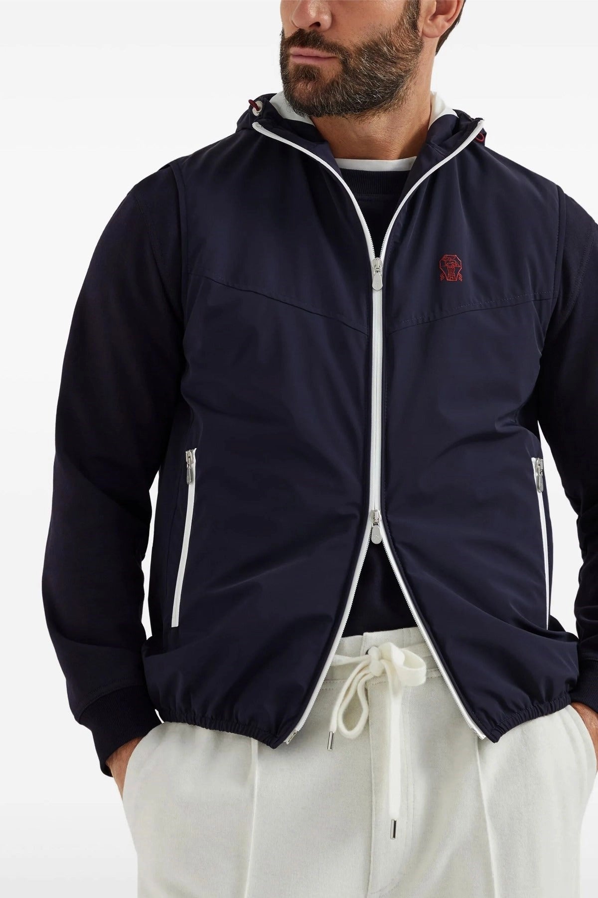 Brunello Cucinelli Hooded Padded Gilet - alternate view