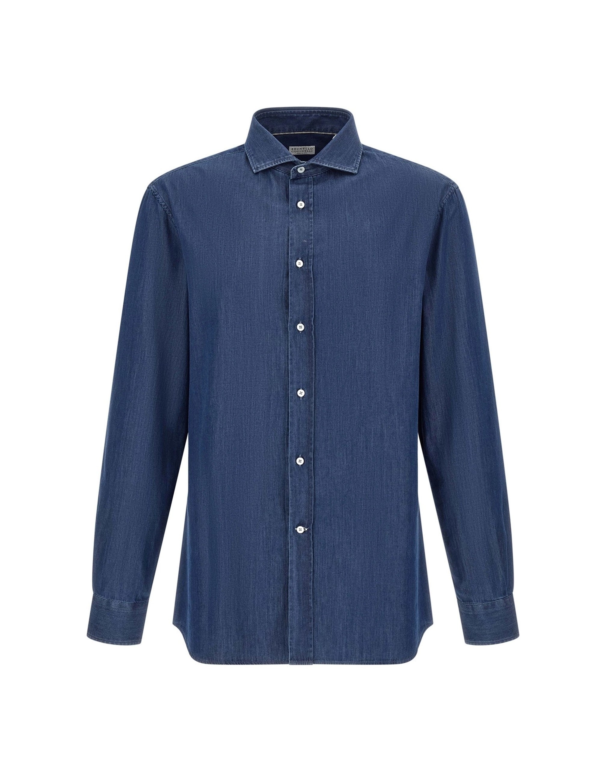 Brunello Cucinelli Indigo Denim Shirt
