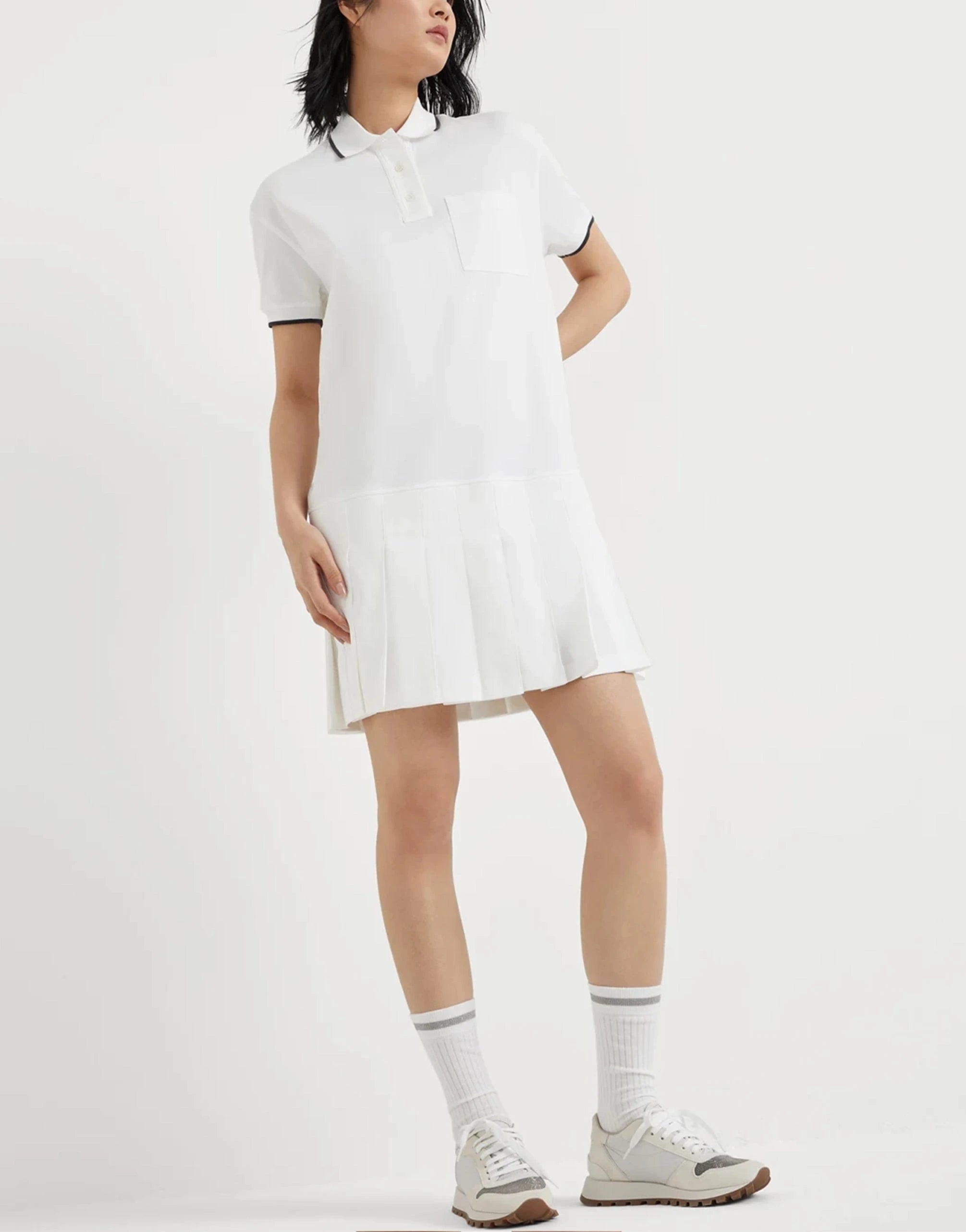 Brunello Cucinelli Interlock Cotton Minidress