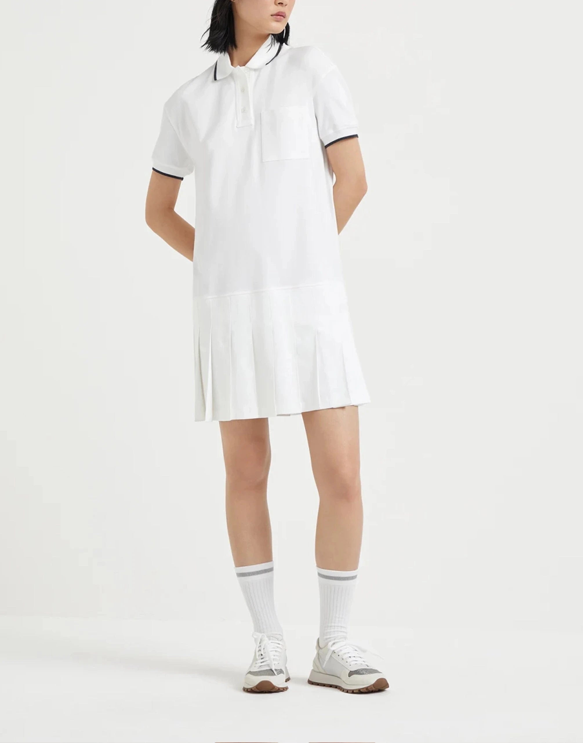 Brunello Cucinelli Interlock Cotton Minidress