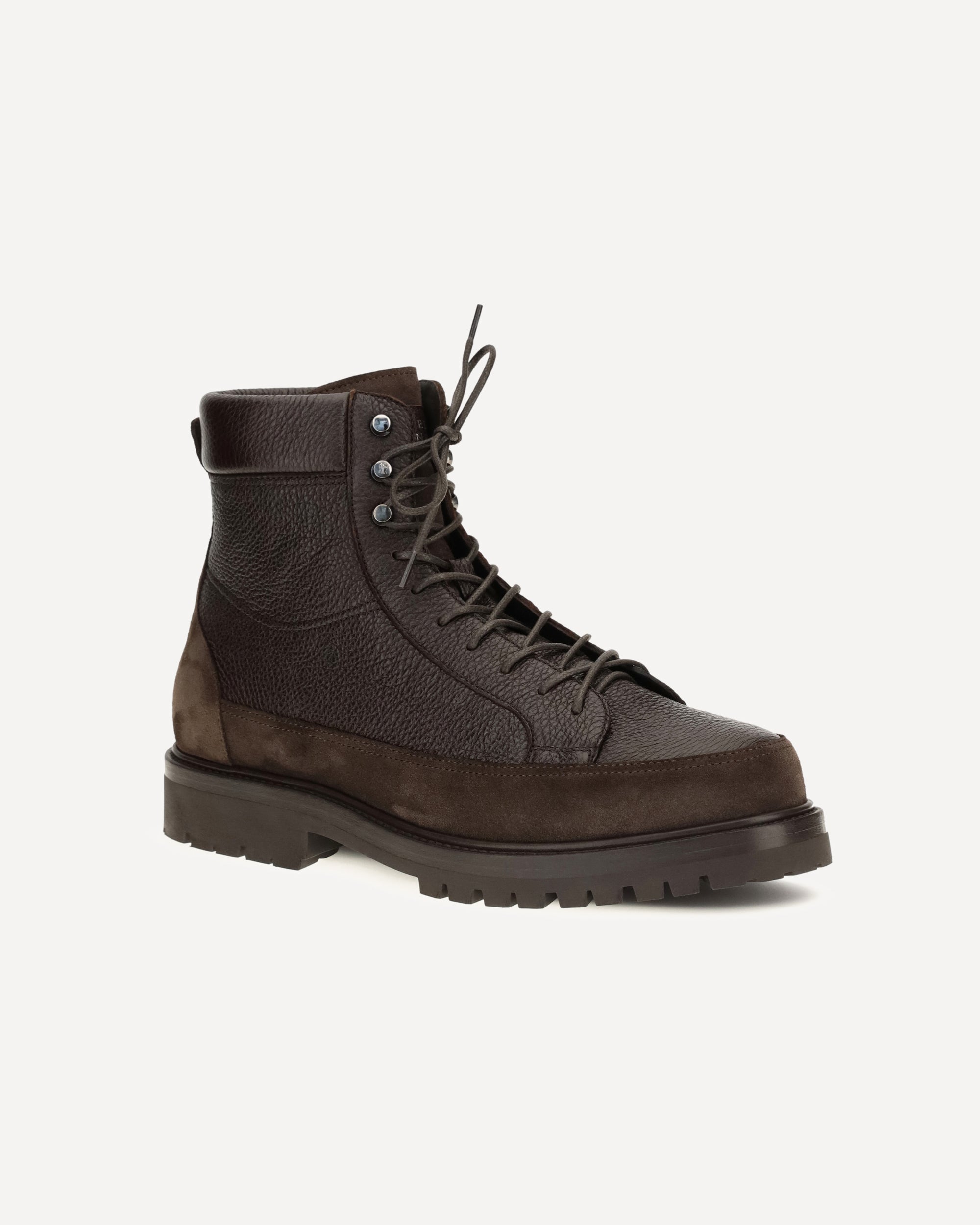 Brunello Cucinelli 레이스업 사슴가죽 앵클 부츠 - alternate view