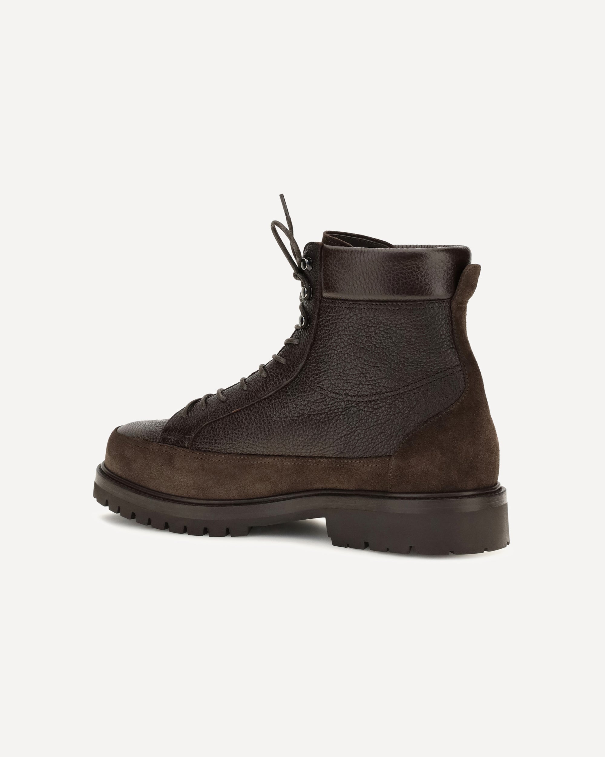 Brunello Cucinelli 레이스업 사슴가죽 앵클부츠