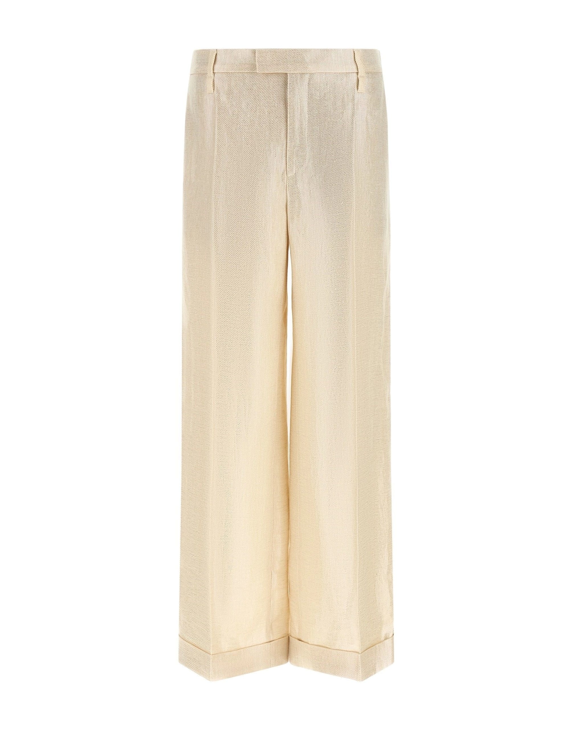 Brunello Cucinelli Brunello Cucinelli Lamé Linen Pants