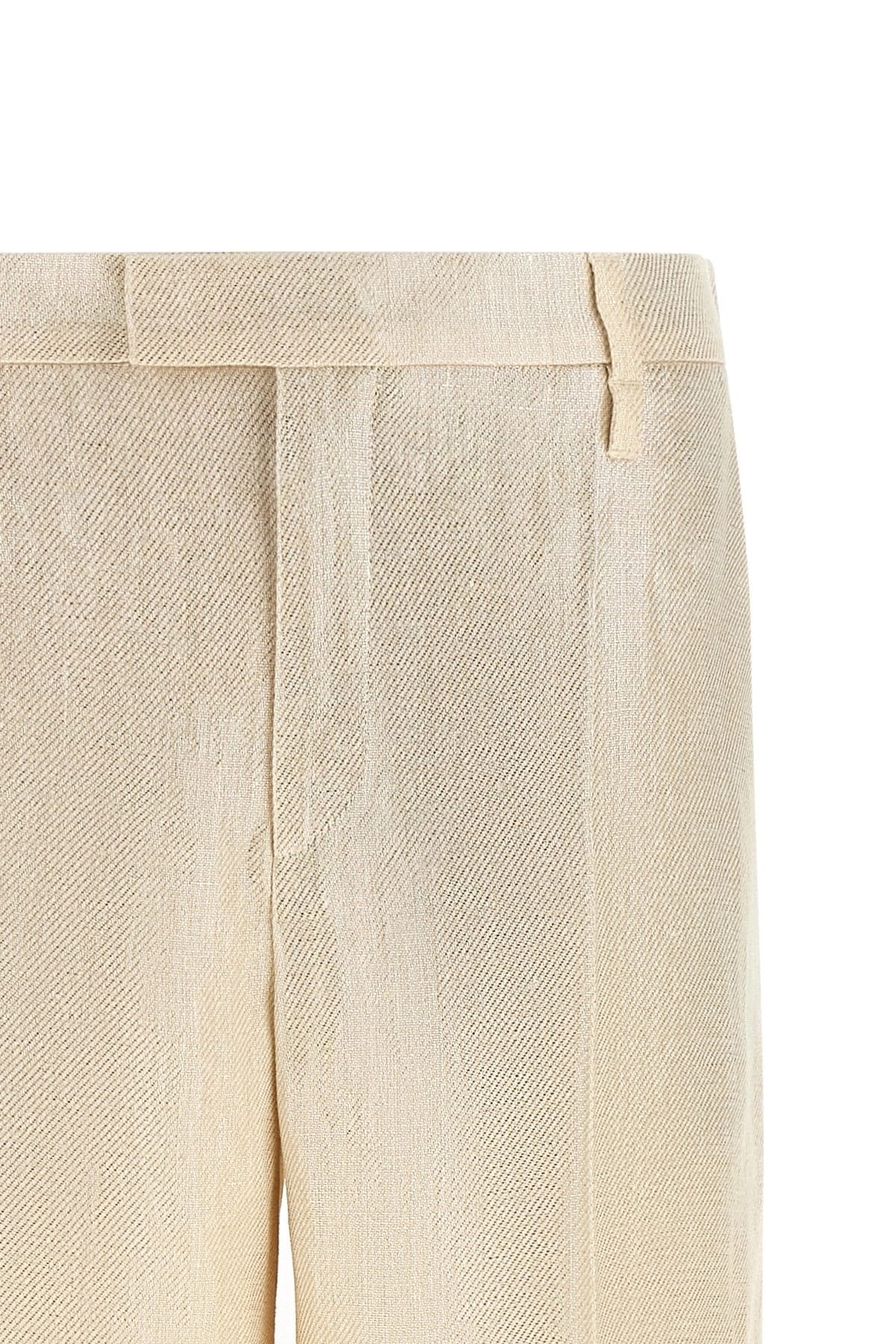 Brunello Cucinelli Brunello Cucinelli Lamé Linen Pants