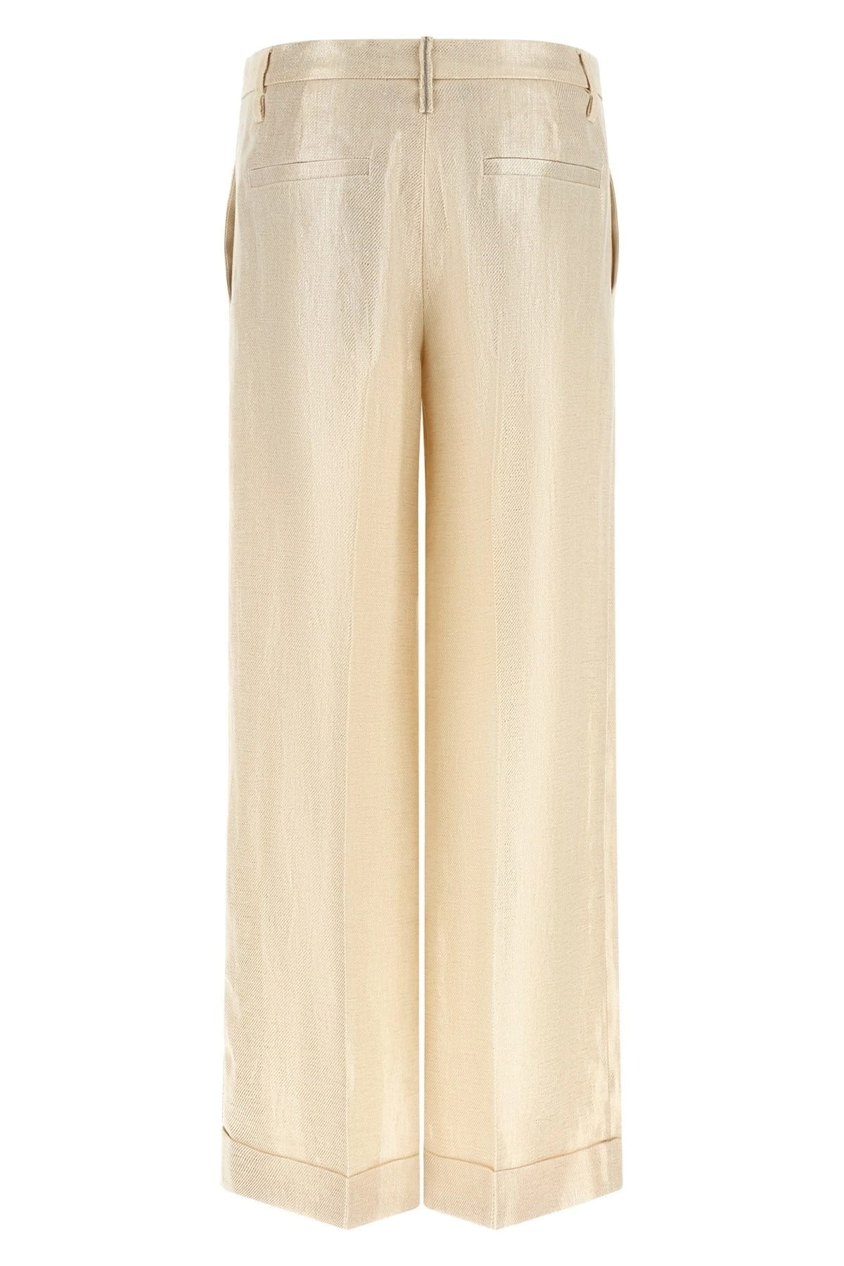 Brunello Cucinelli Brunello Cucinelli Lamé Linen Pants
