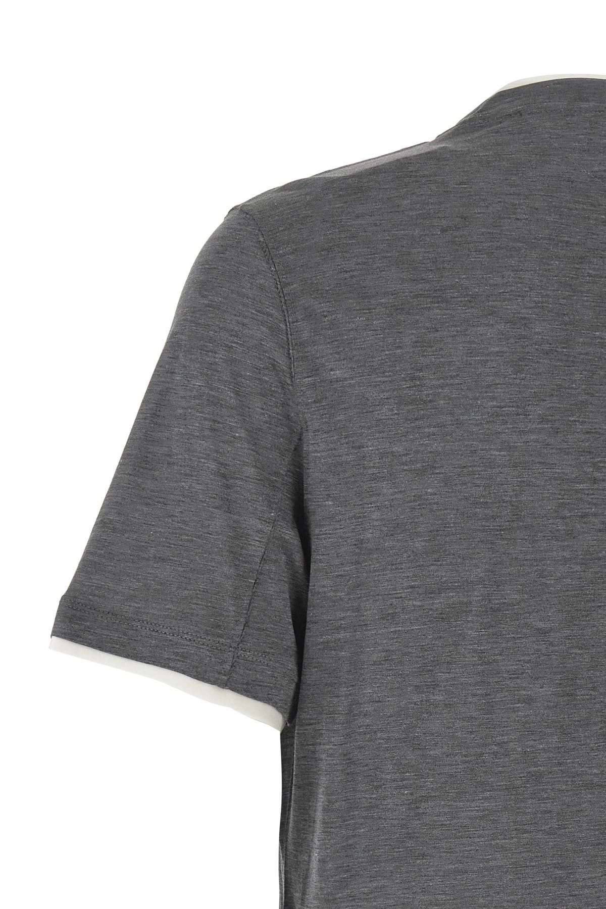 Brunello Cucinelli Brunello Cucinelli Layered Silk Cotton T-Shirt