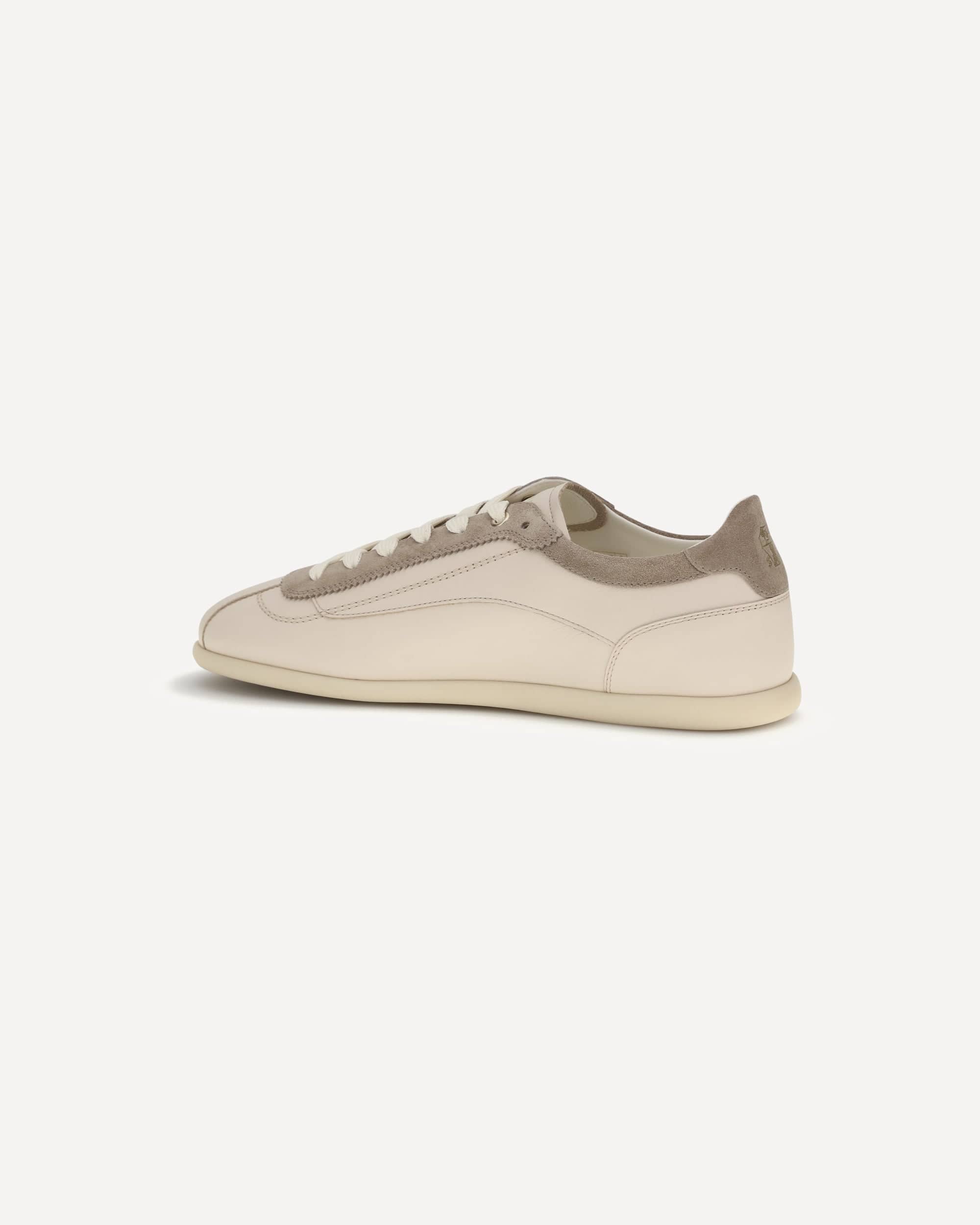 Brunello Cucinelli Leather And Suede Sneakers Slim Sole