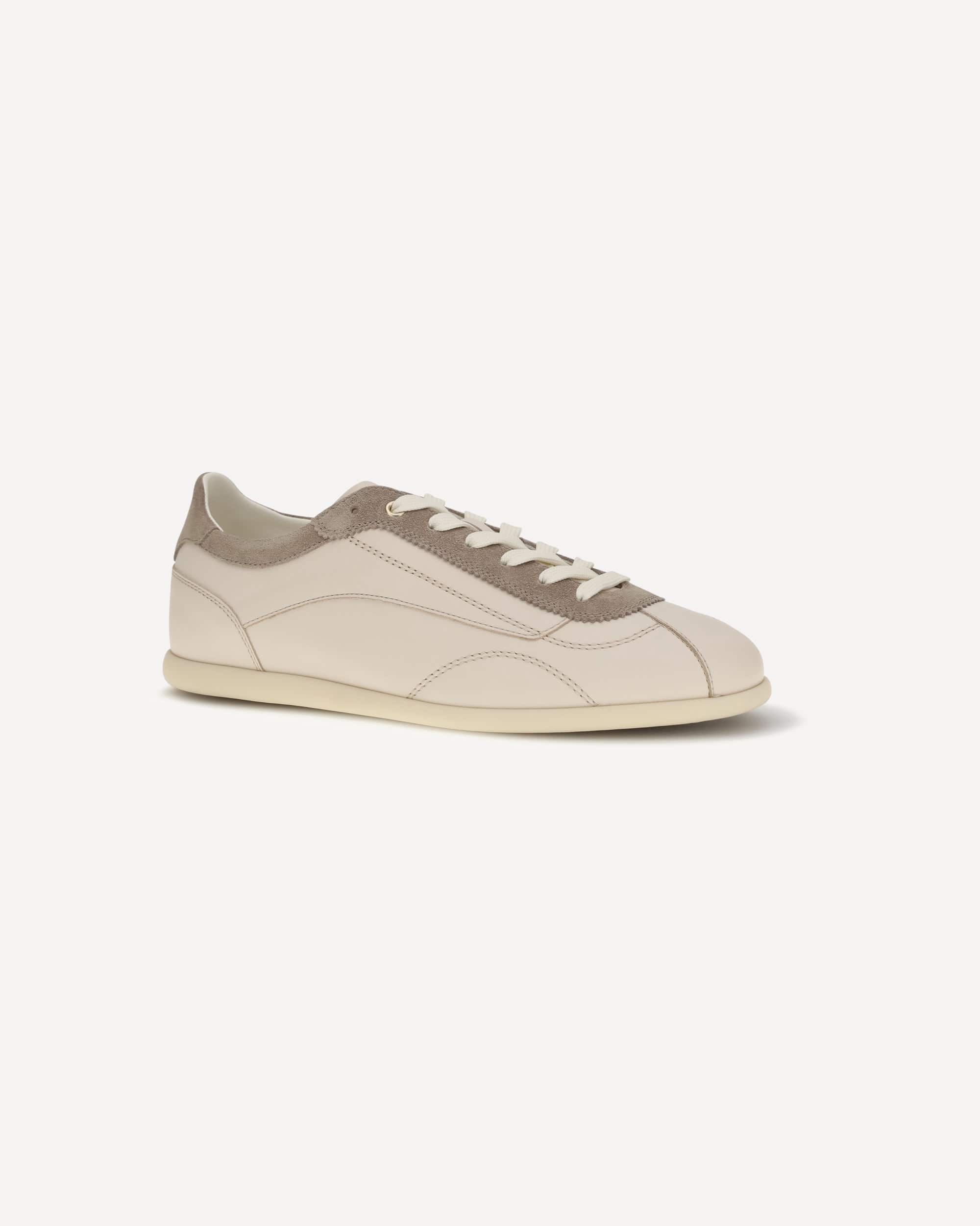 Leather And Suede Sneakers Slim Sole - alternate view